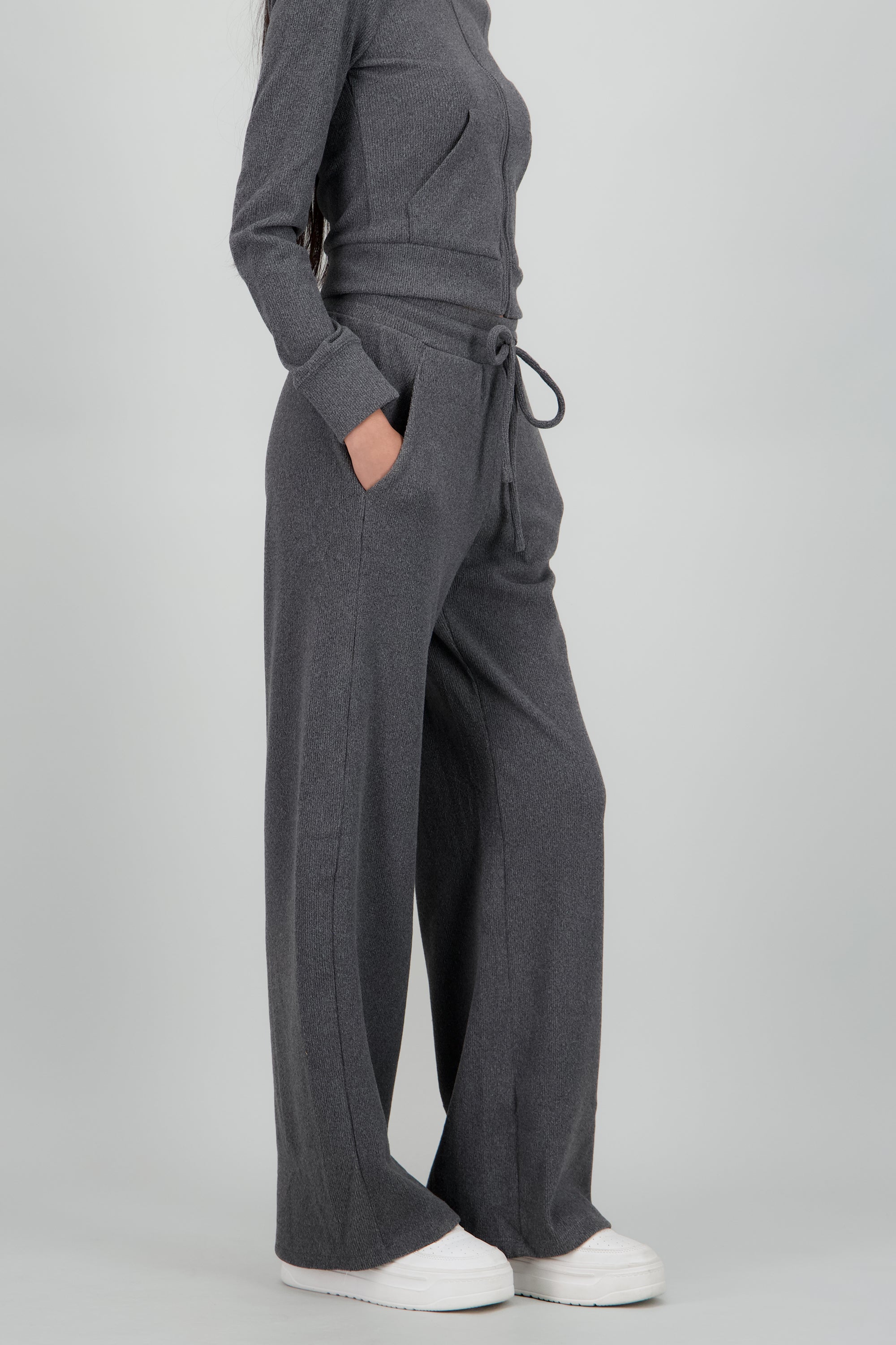 Pants liso con jareta GRIS OBSCURO