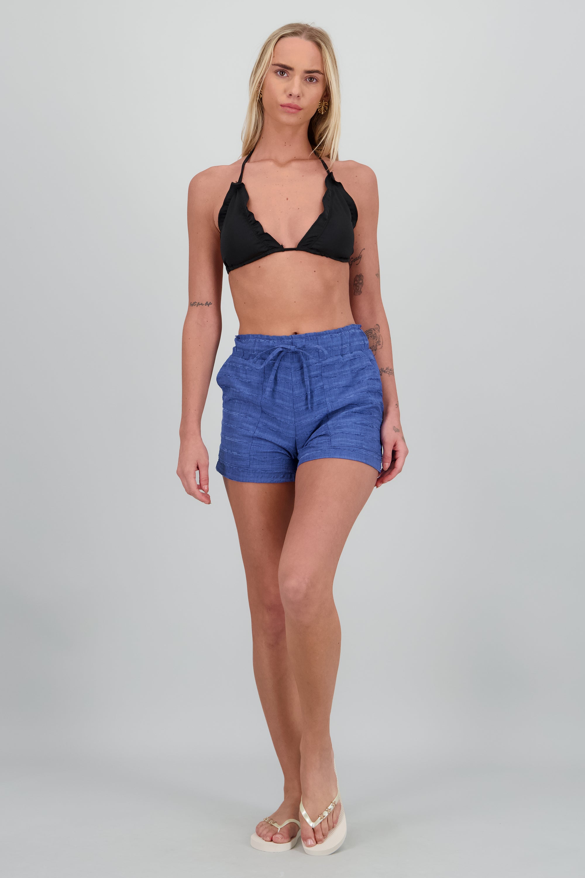 Short jareta con textura INDIGO