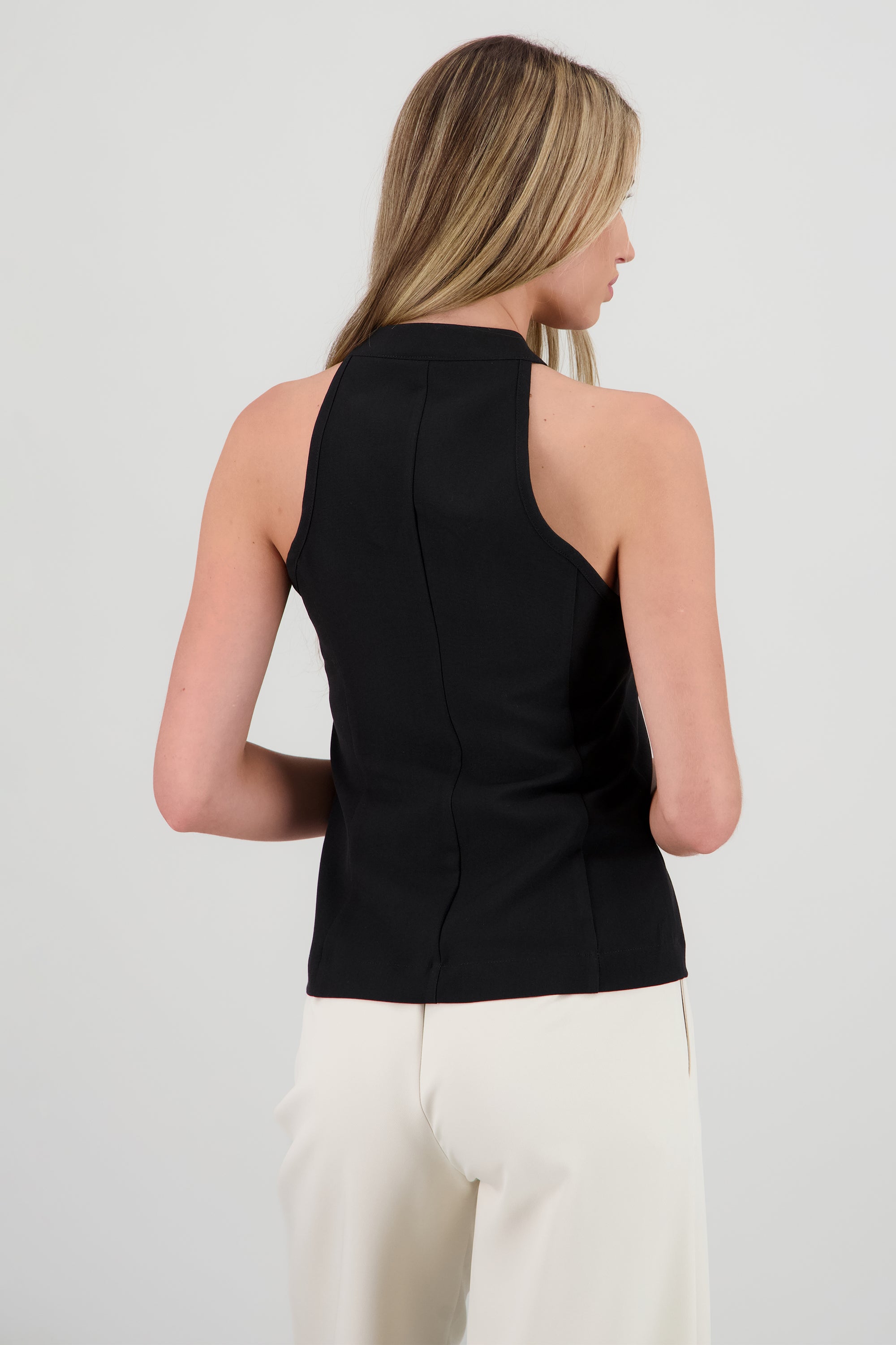 Top halter amarre NEGRO