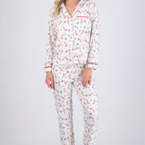 Pijama bastones navideños