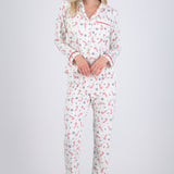 Pijama bastones navideños