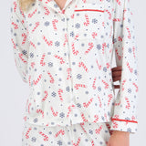 Pijama bastones navideños