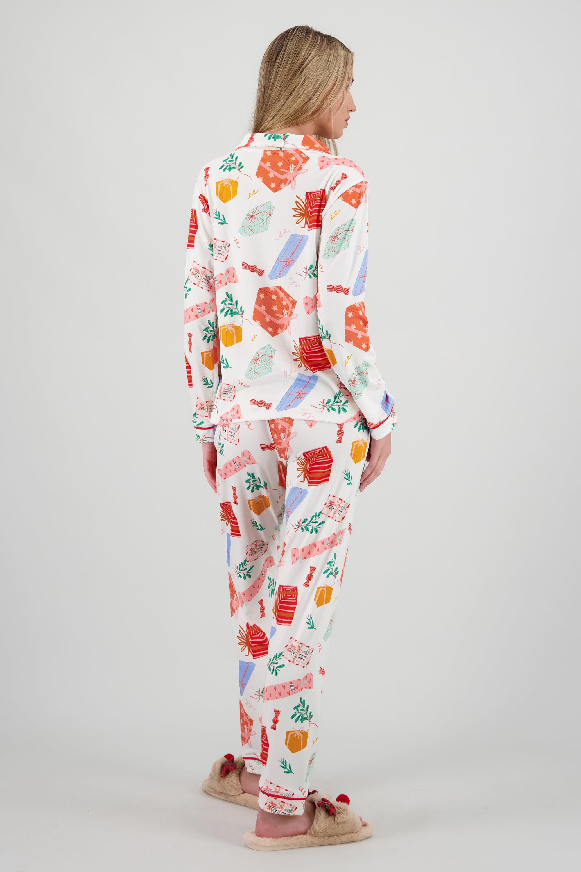Pijama estampado navideño BLANCO COMBO