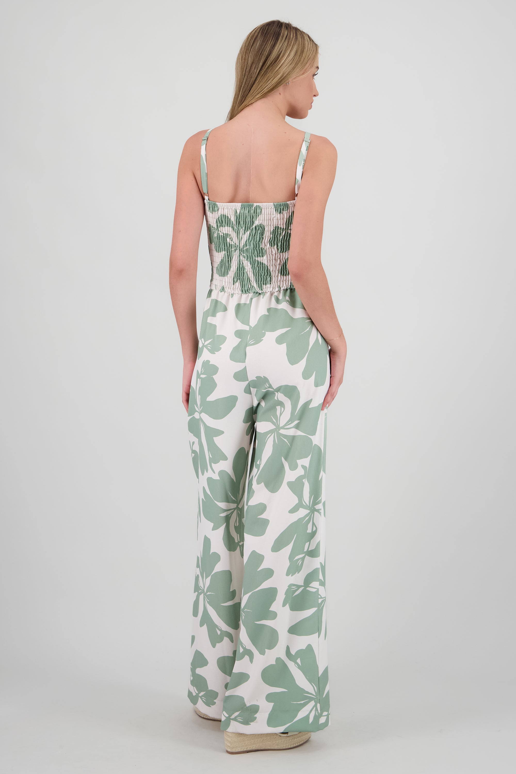 Jumpsuit de tirantes con detalle nudo y estampado SAGE