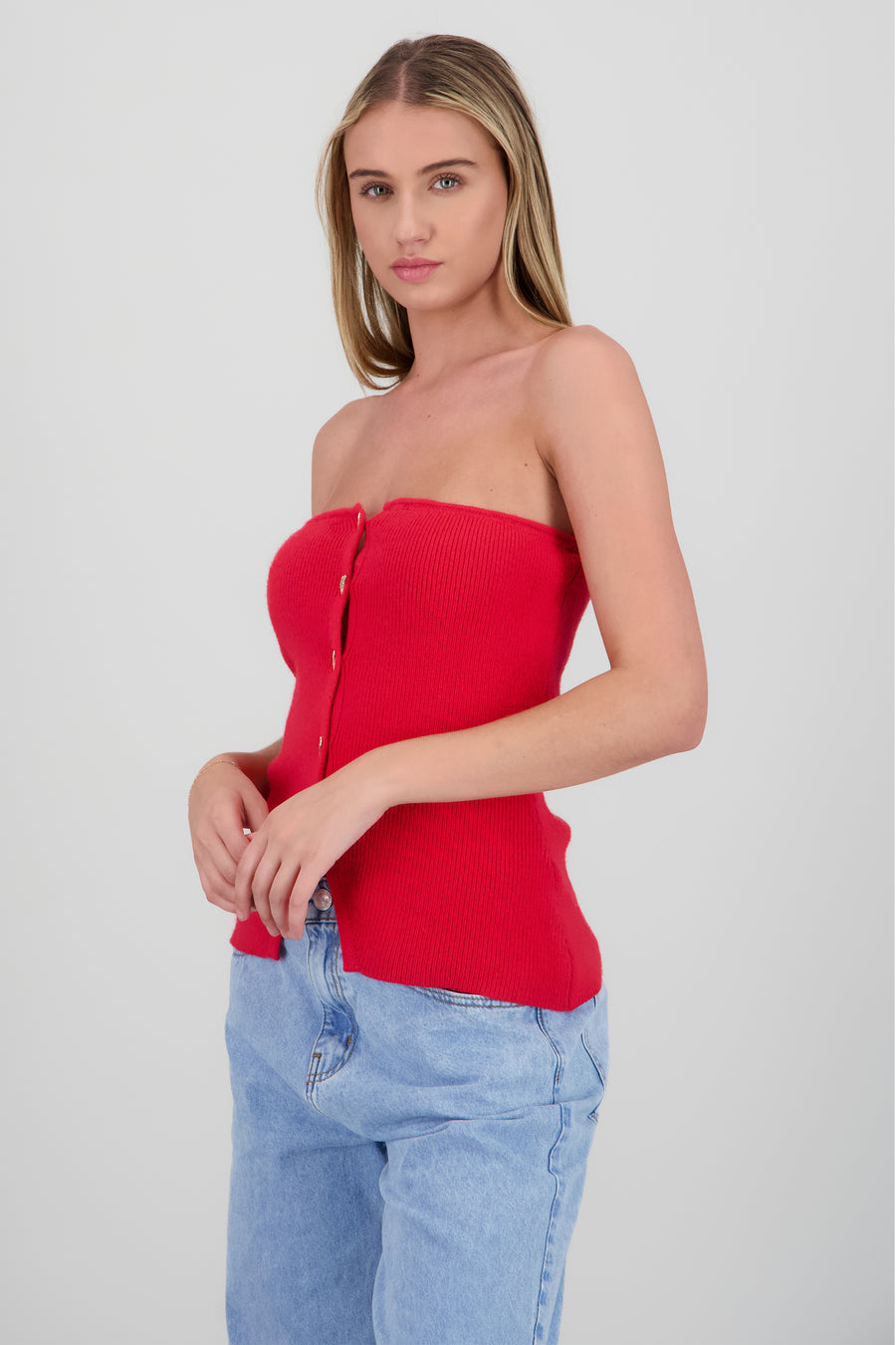 Top tejido strapless