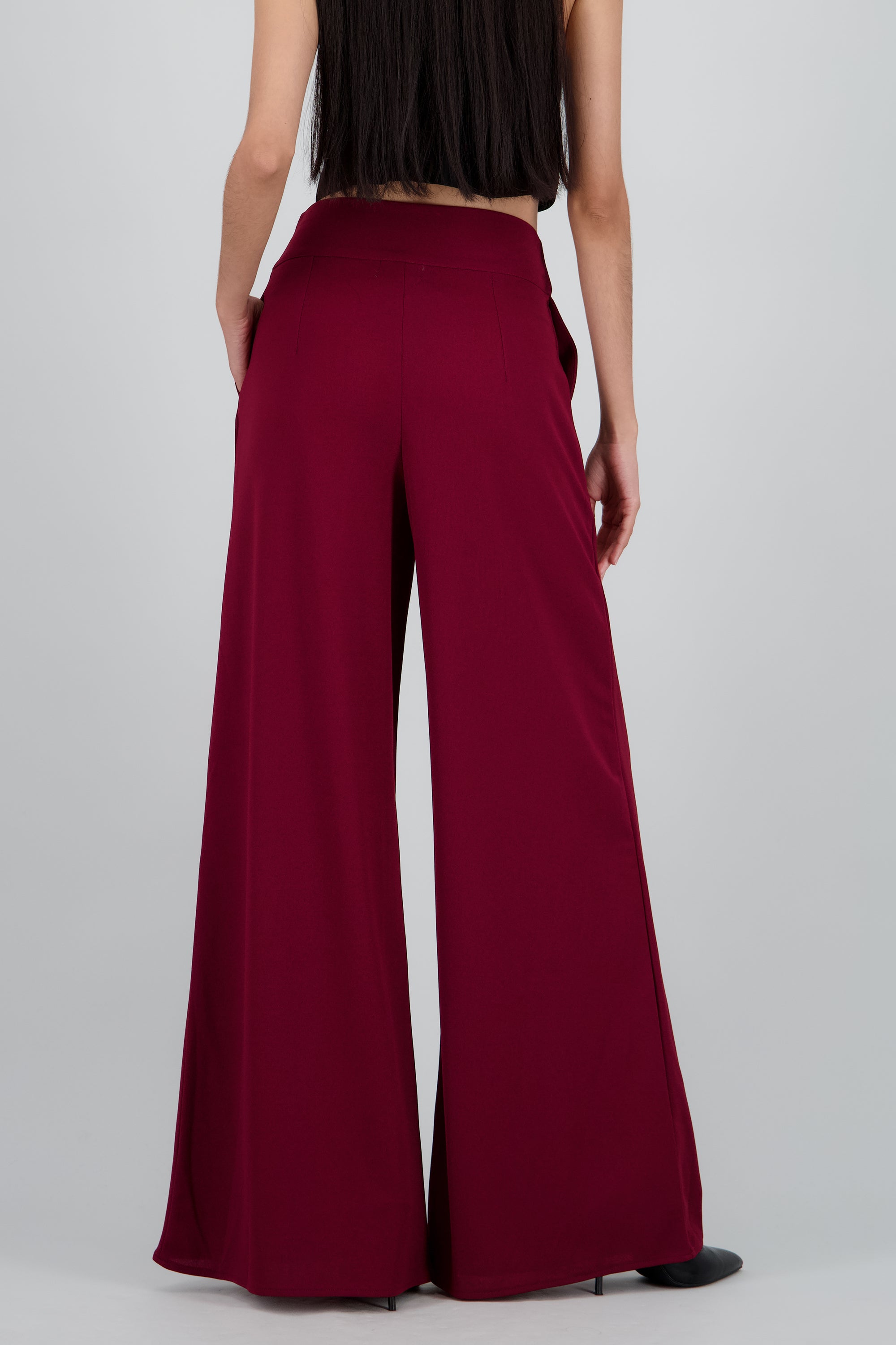 Pantalon wide leg crepe VINO
