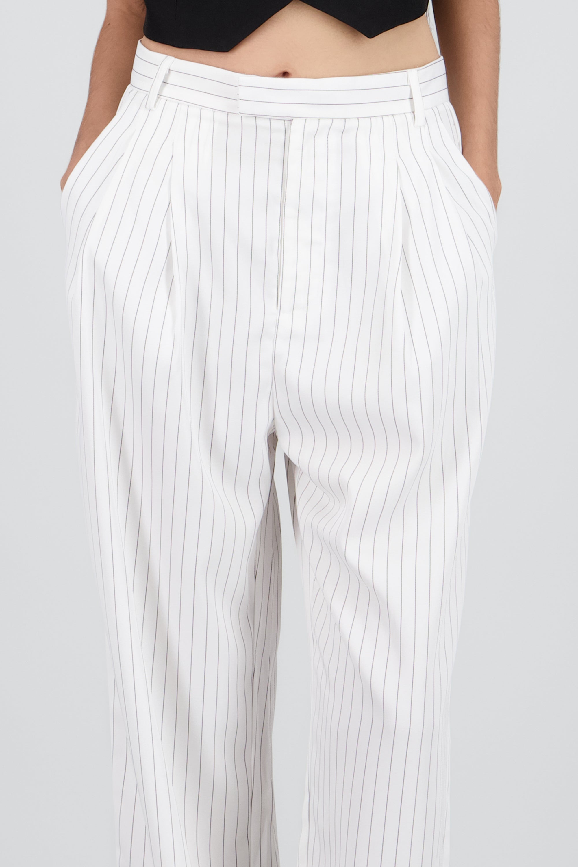 Pantalon formal liso BLANCO
