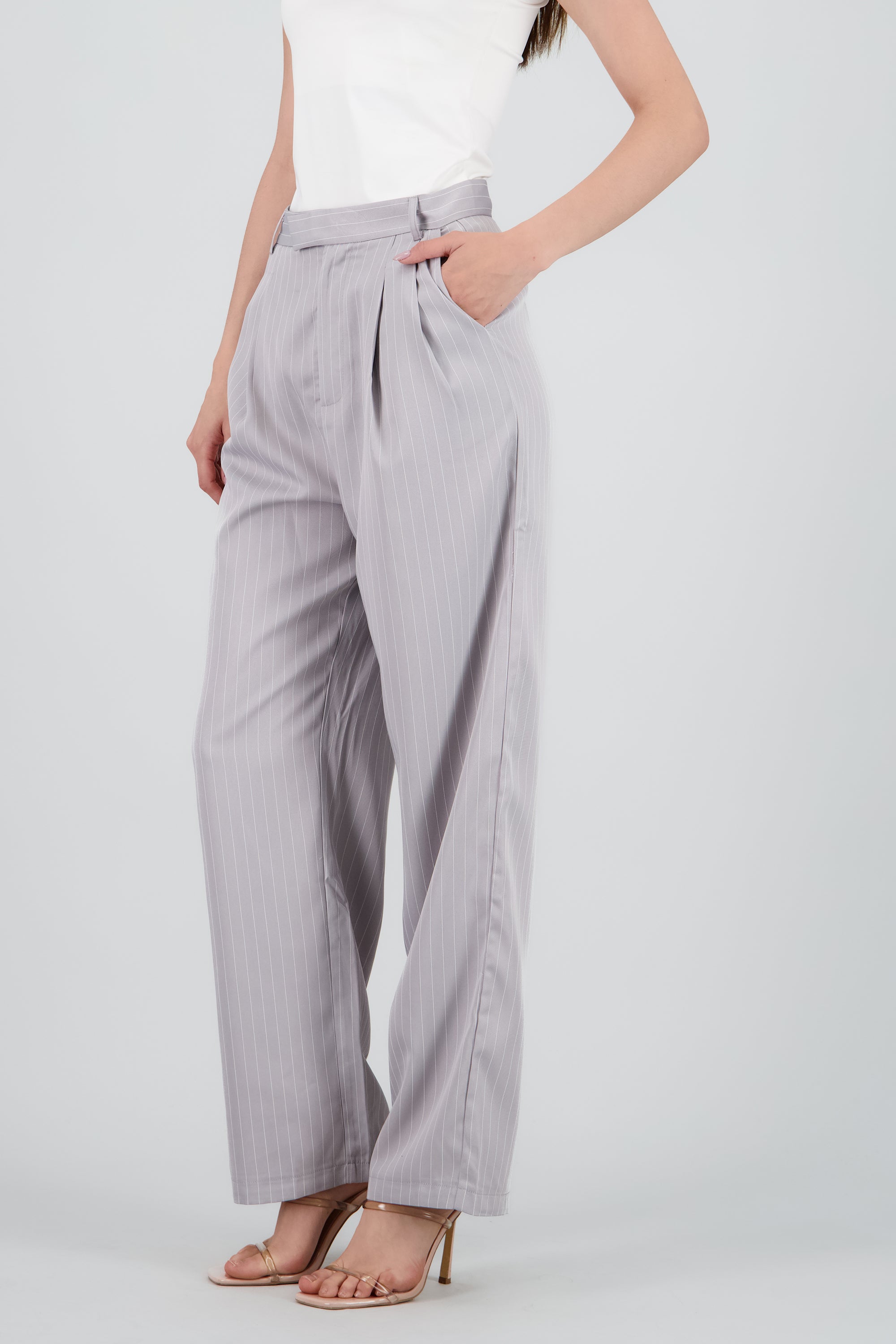 Pantalon formal liso GRIS