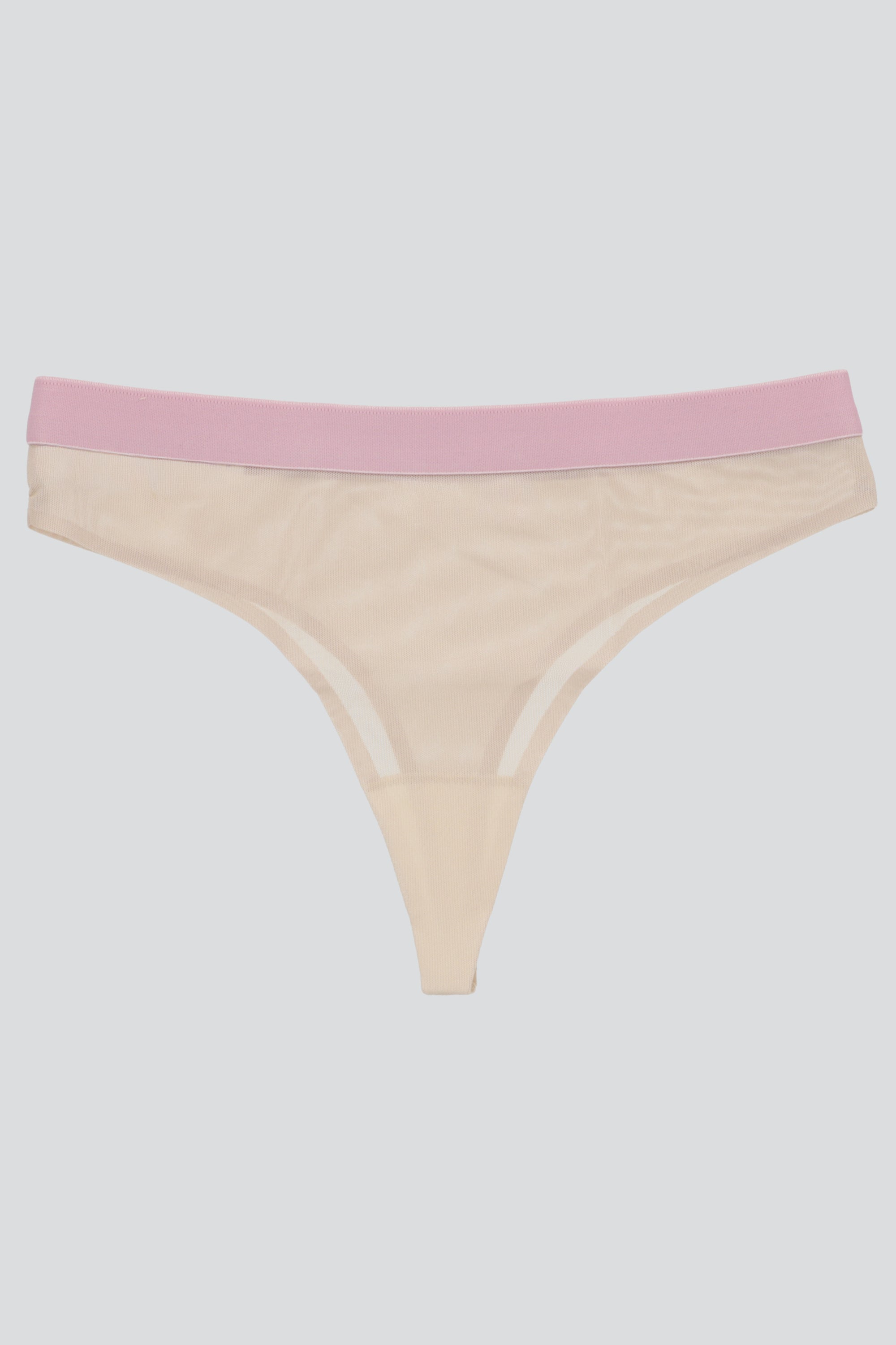 Tanga mesh resorte NUDE
