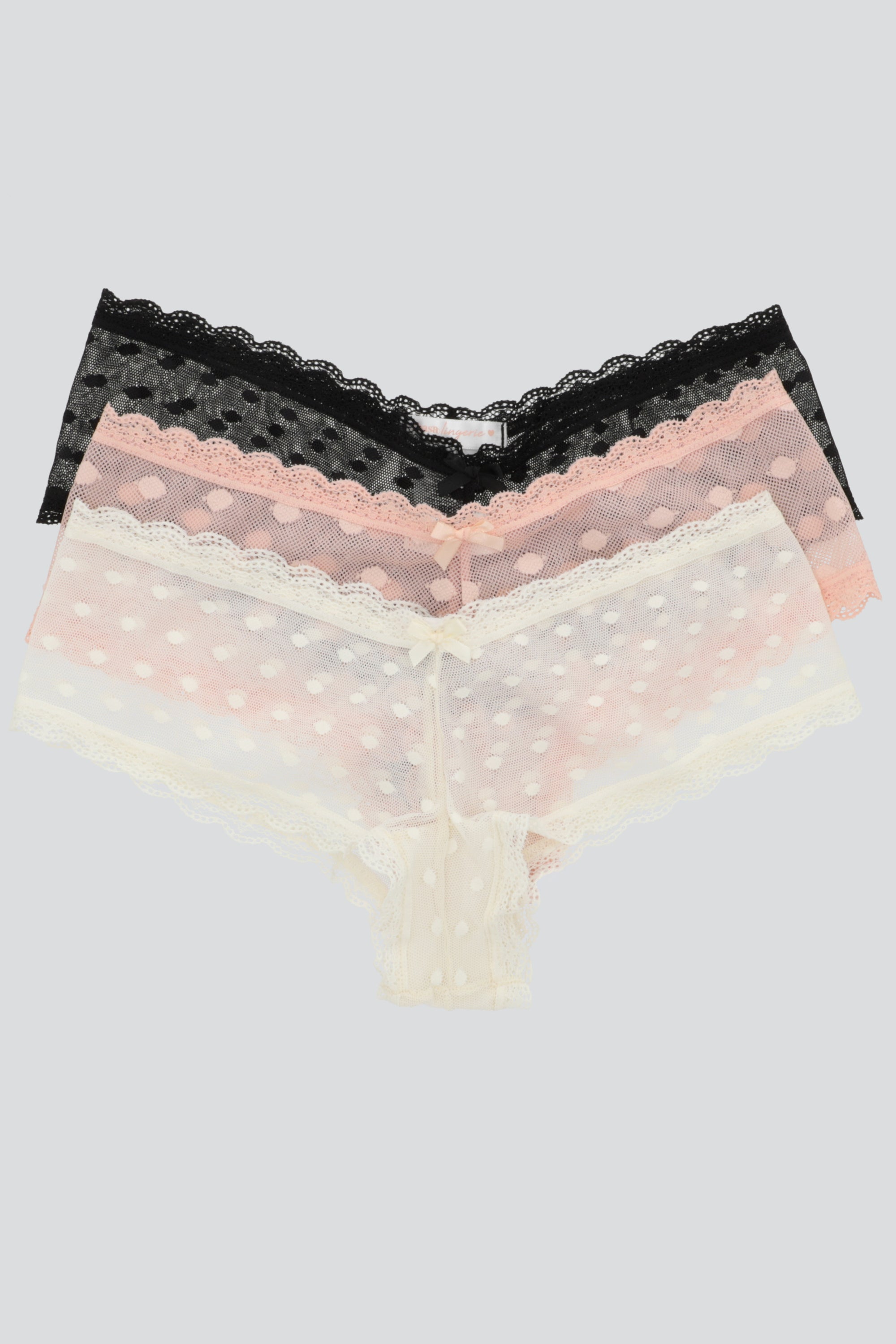Tripack boxer luniperla NEGRO COMBO