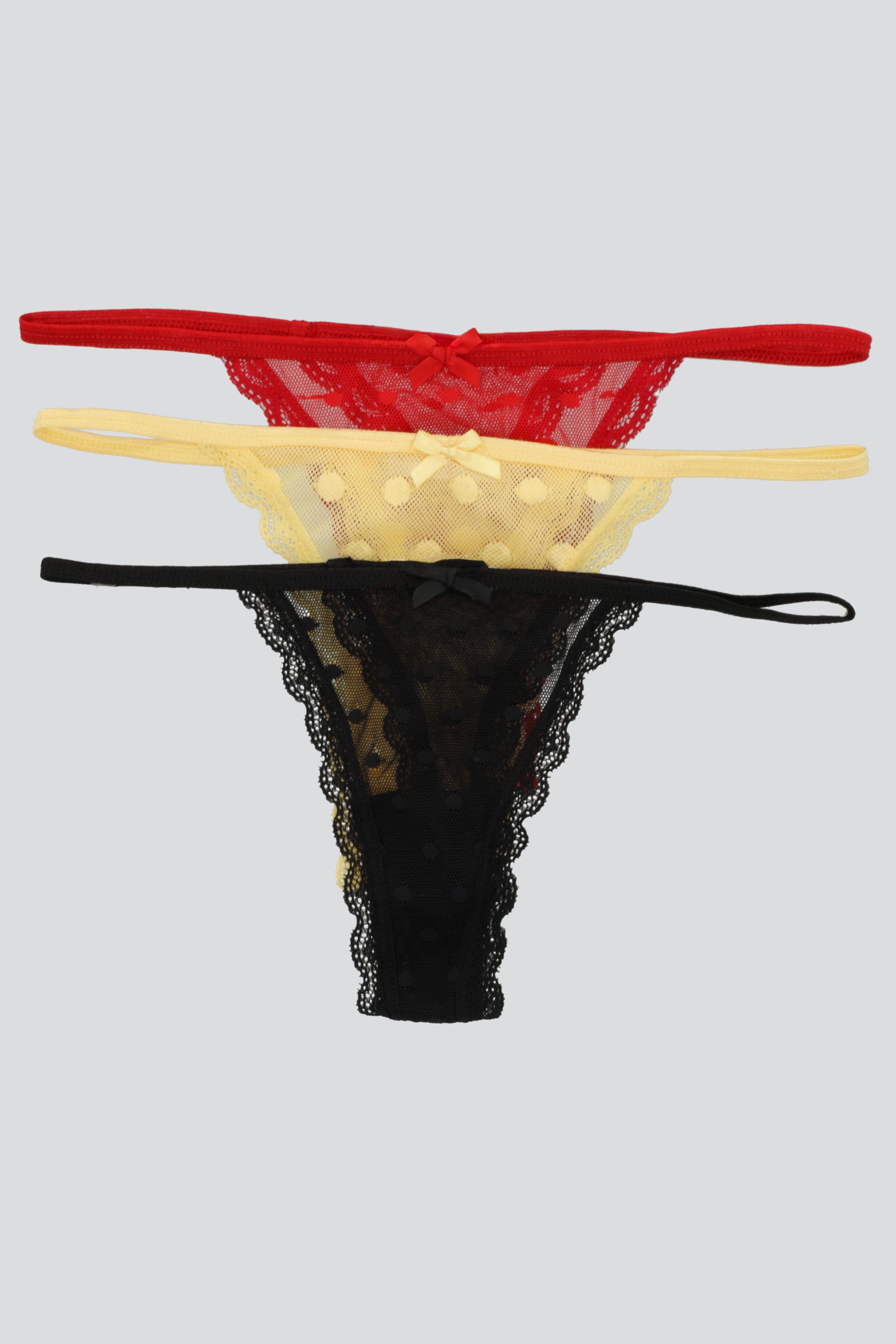 Tripack tanga luniperla AMARILLO