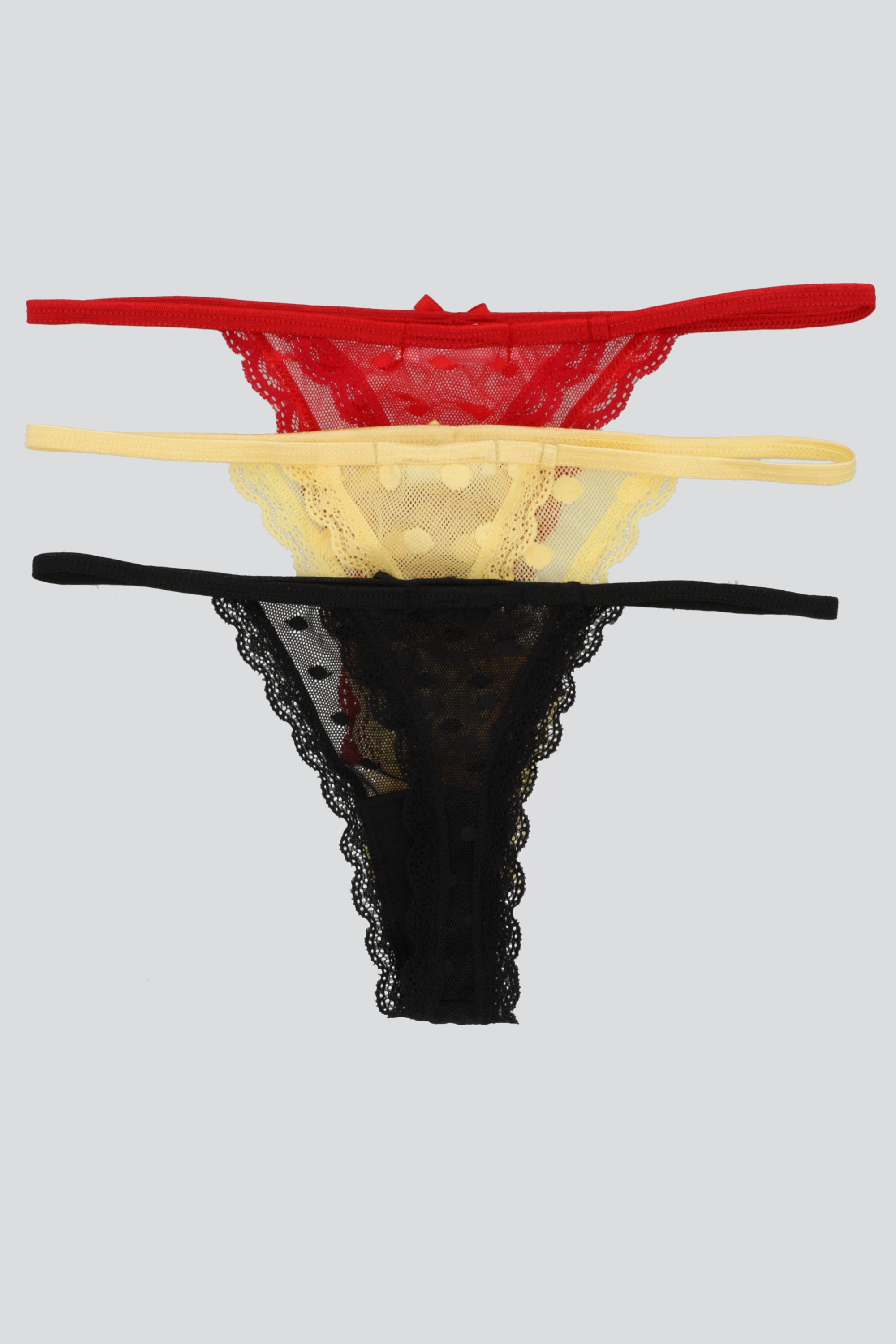 Tripack tanga luniperla AMARILLO