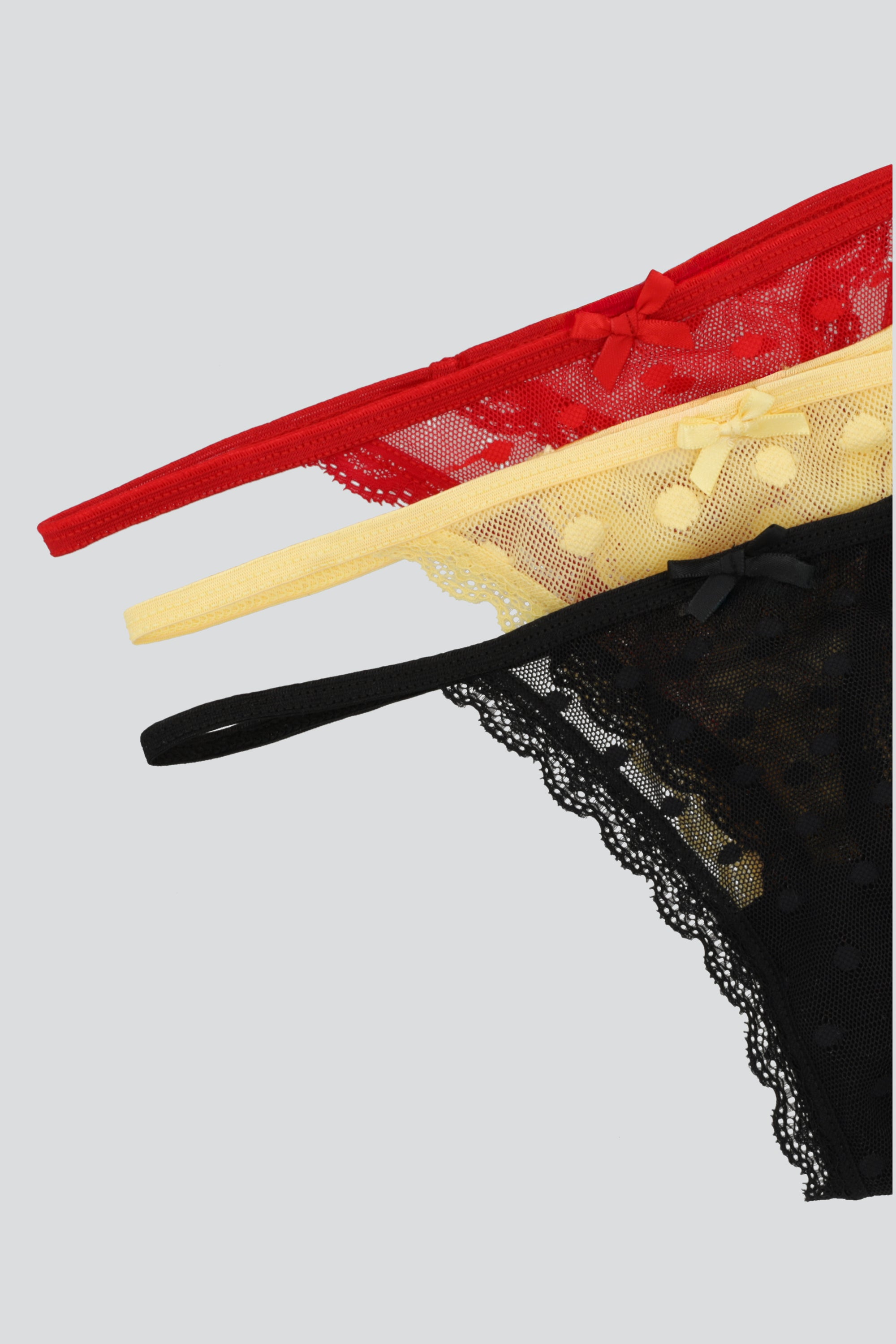 Tripack tanga luniperla AMARILLO