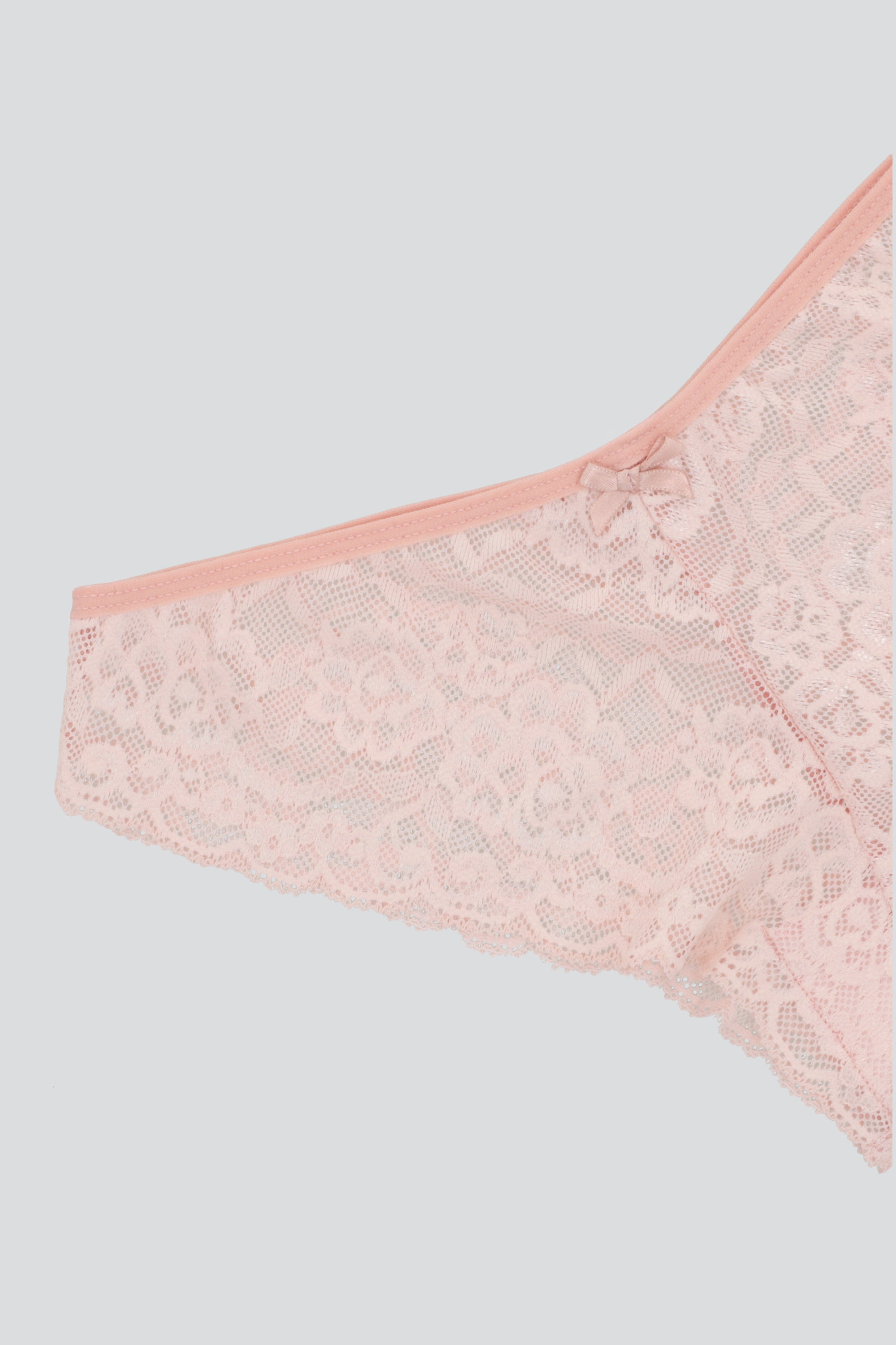 Boxer mini encaje PALO DE ROSA