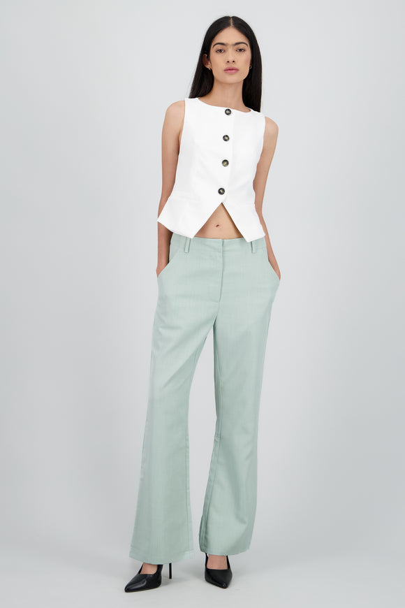 Pantalon recto liso