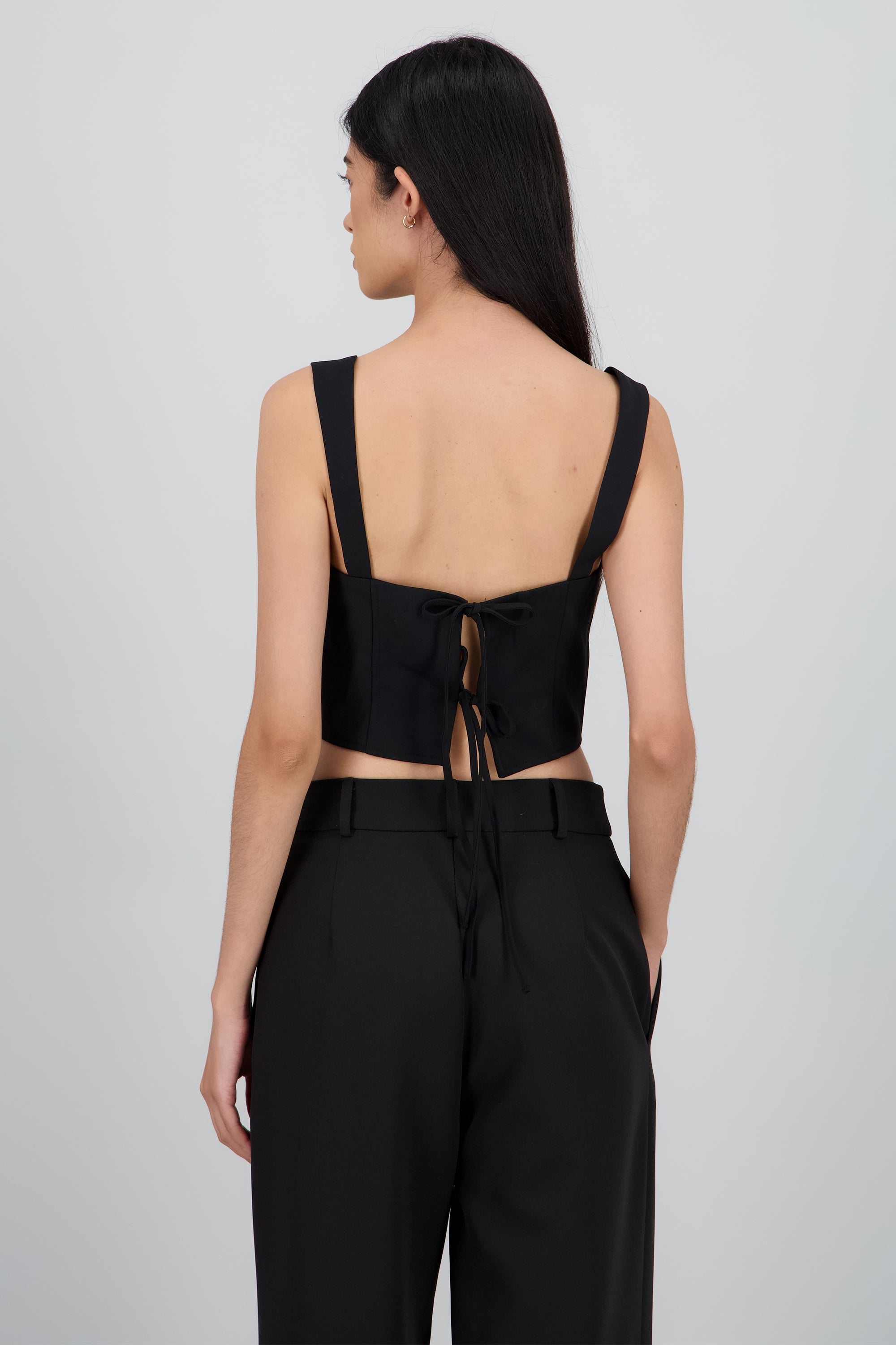 Crop top tirantes NEGRO