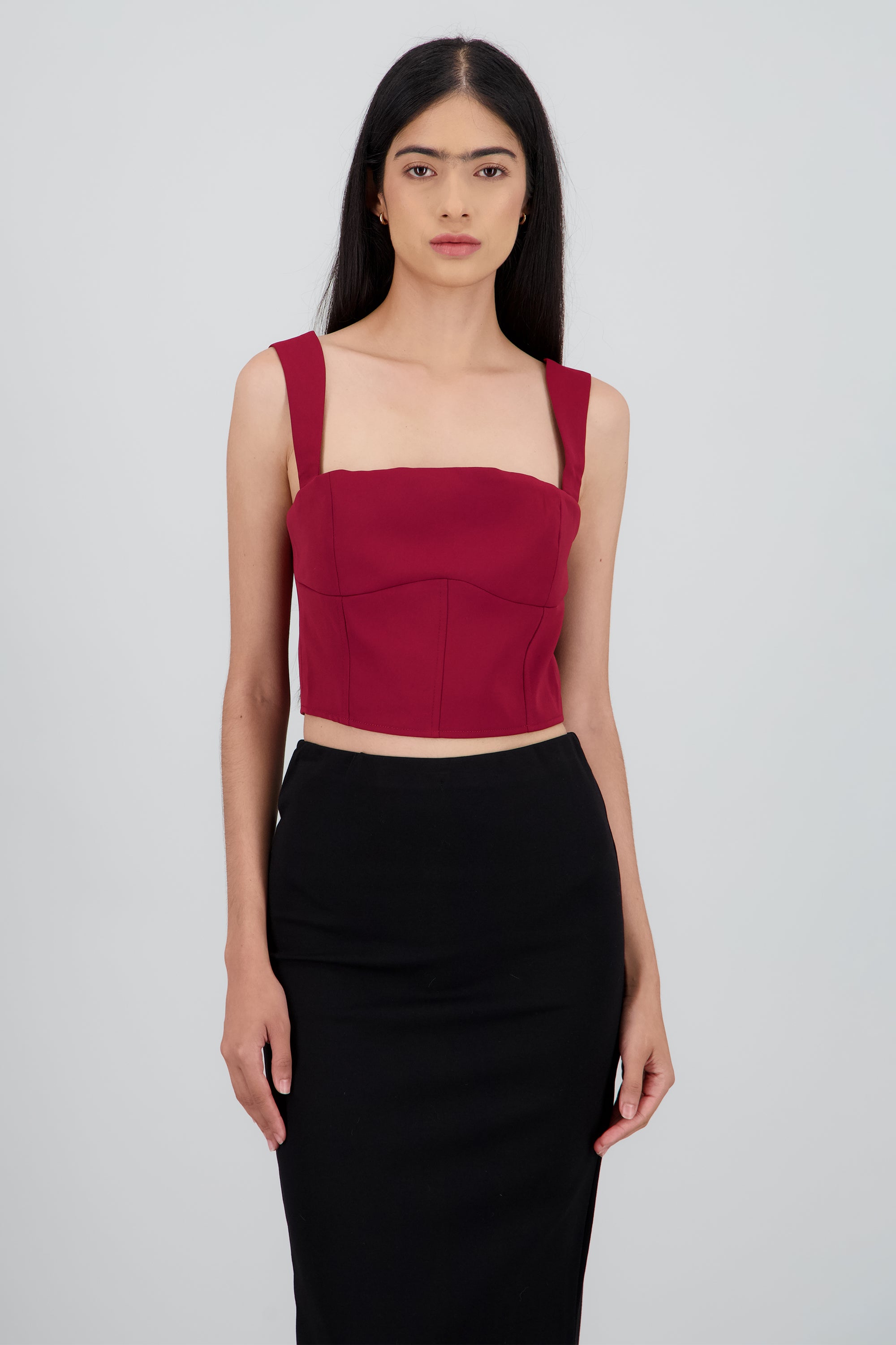 Crop top tirantes ROJO