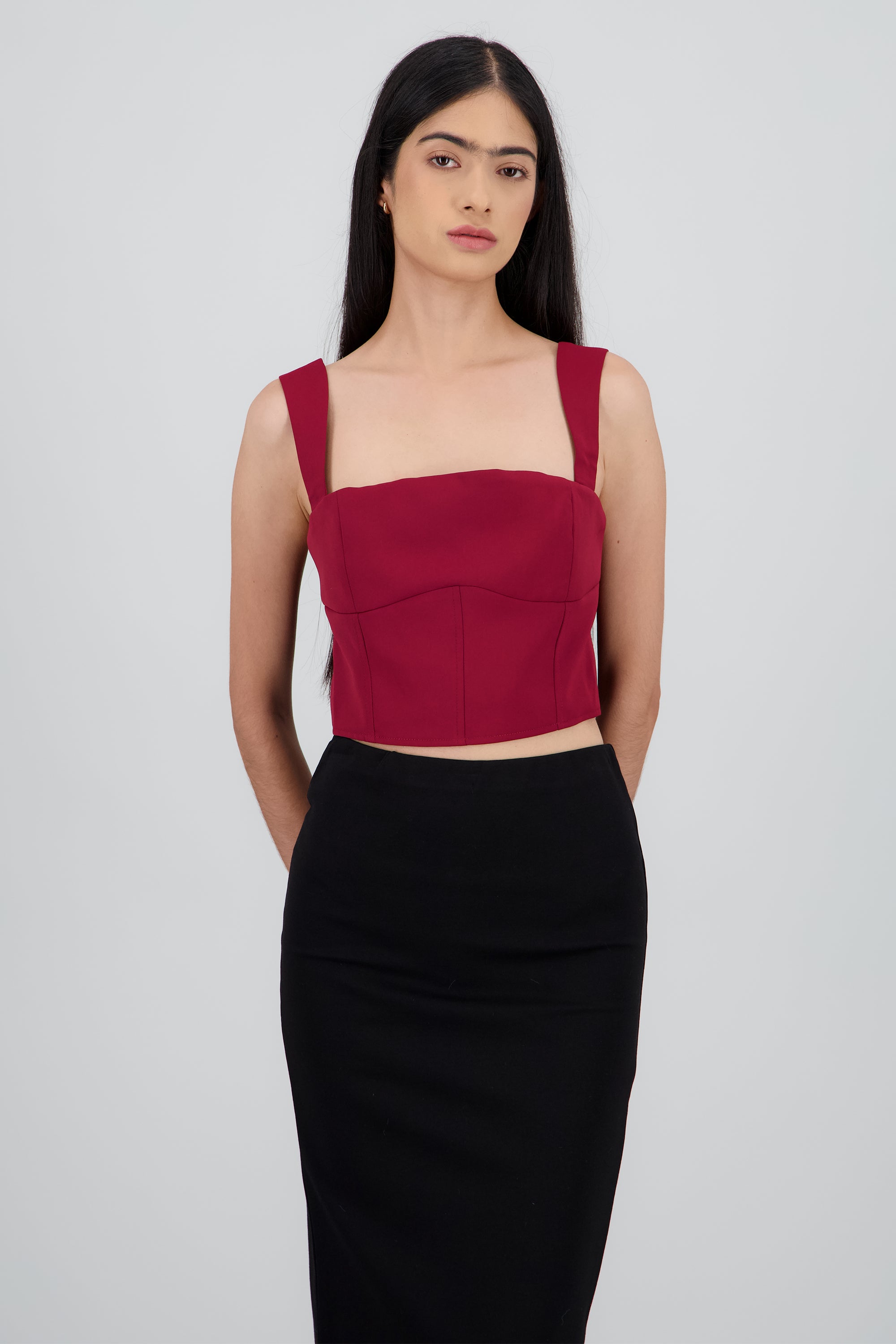 Crop top tirantes ROJO
