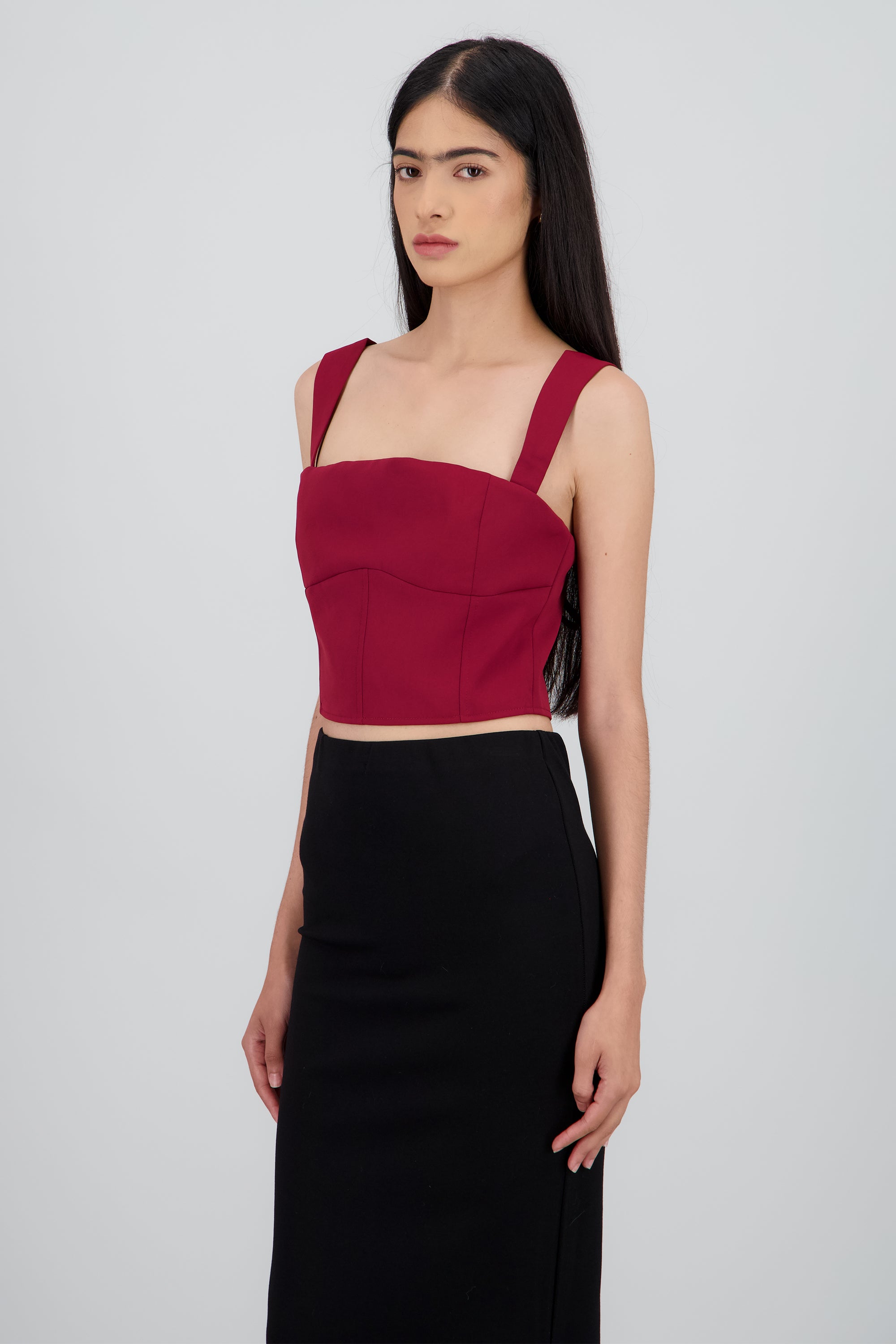 Crop top tirantes ROJO