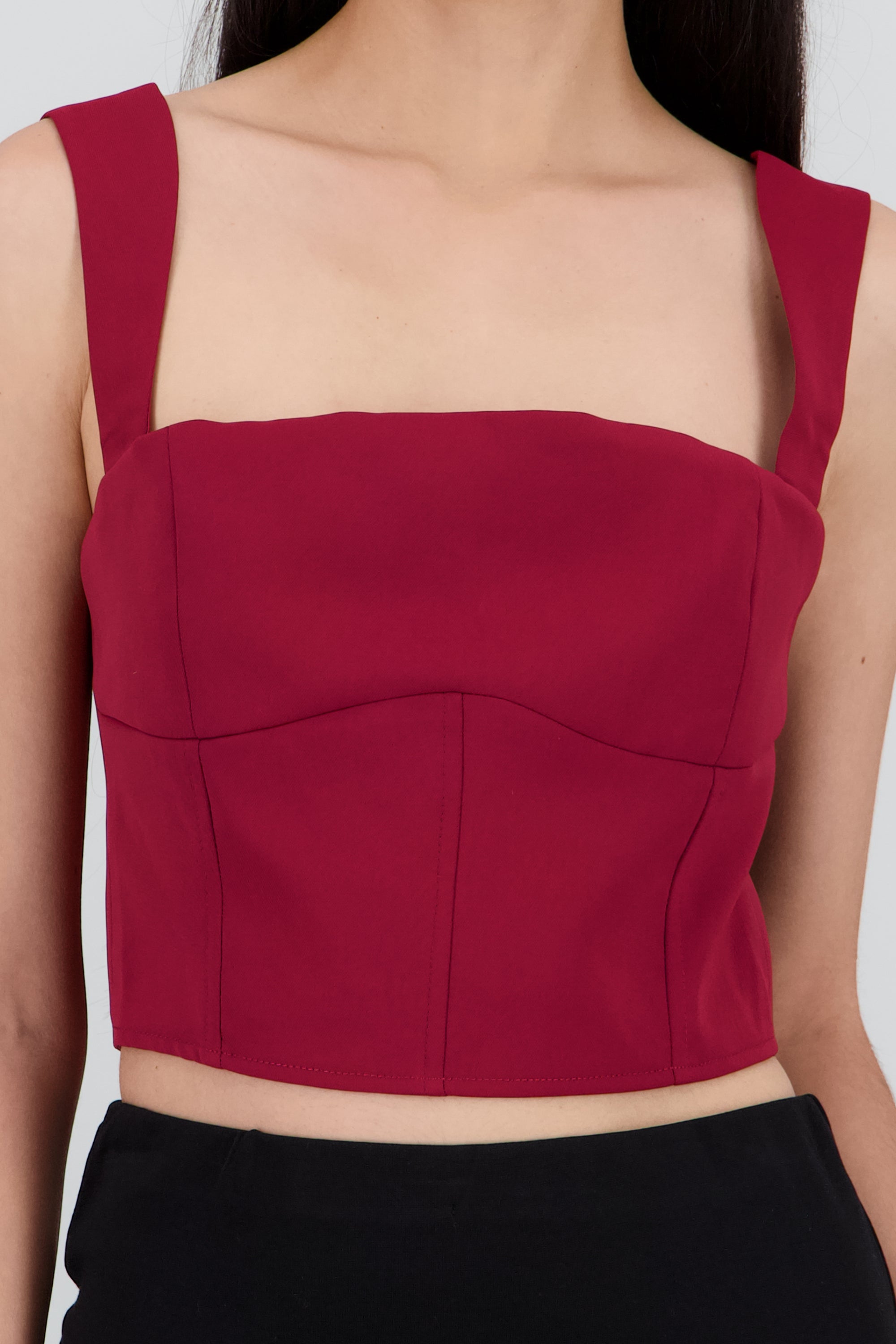 Crop top tirantes ROJO