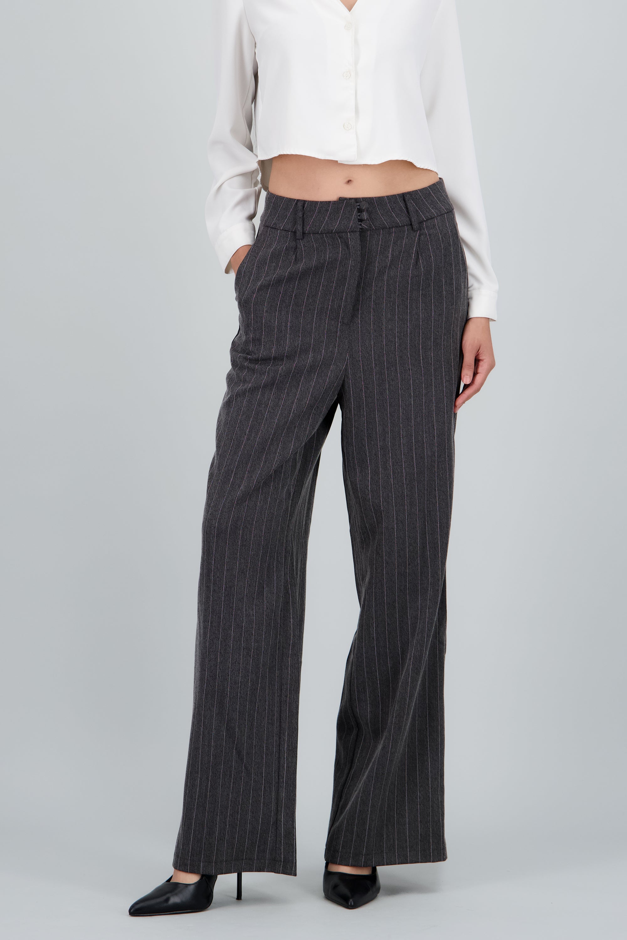 Pantalon sastre lineas GRIS