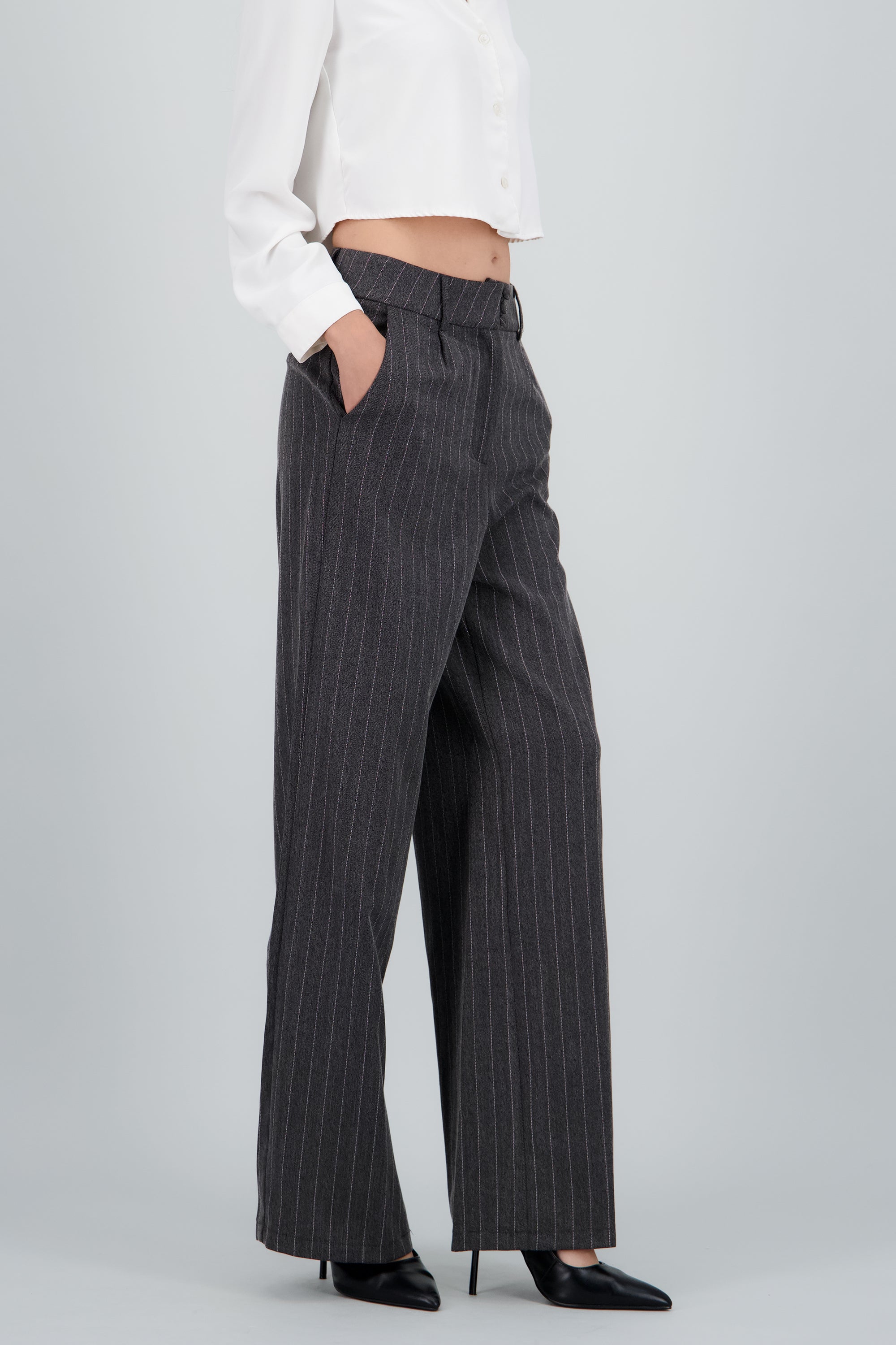 Pantalon sastre lineas GRIS