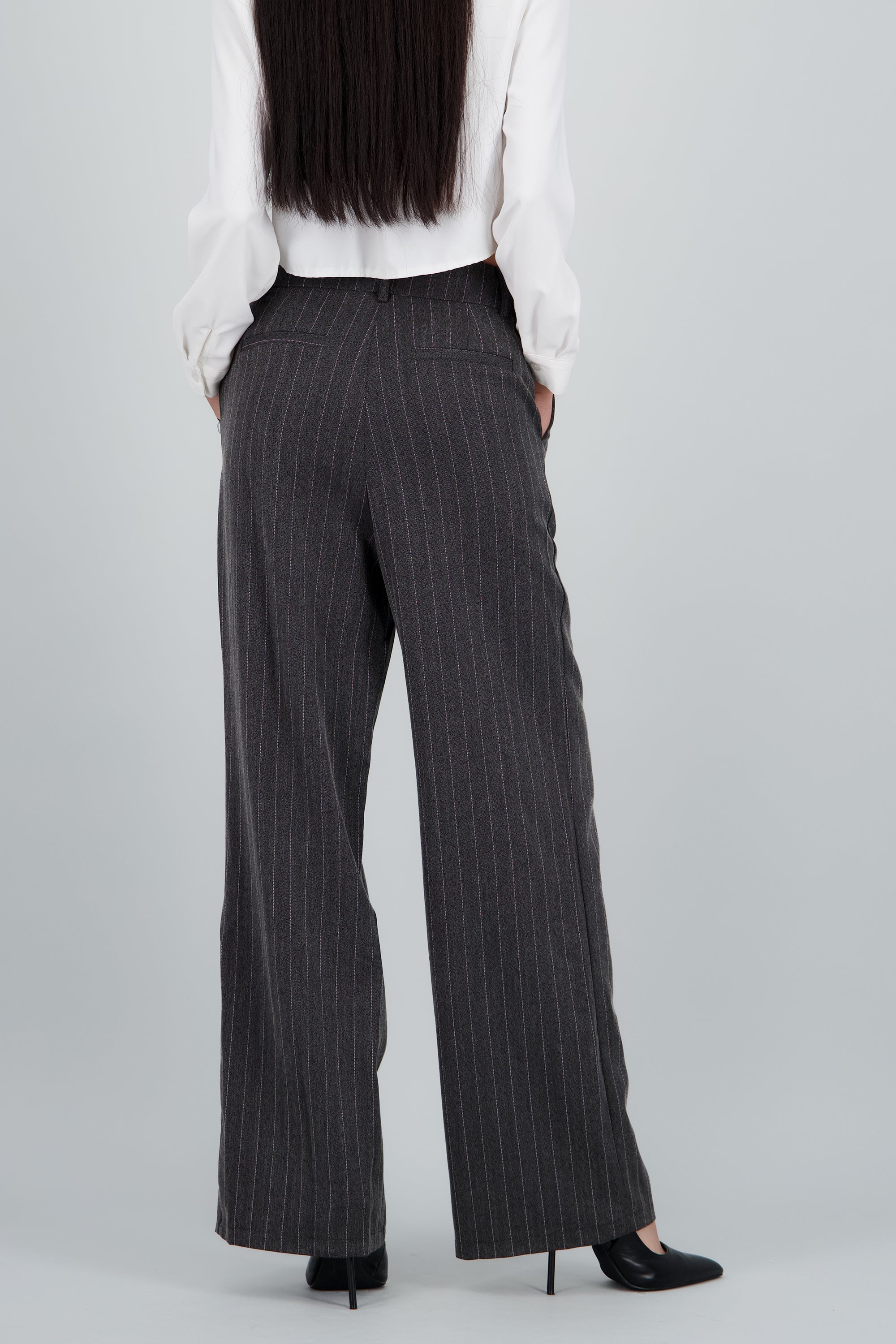 Pantalon sastre lineas GRIS