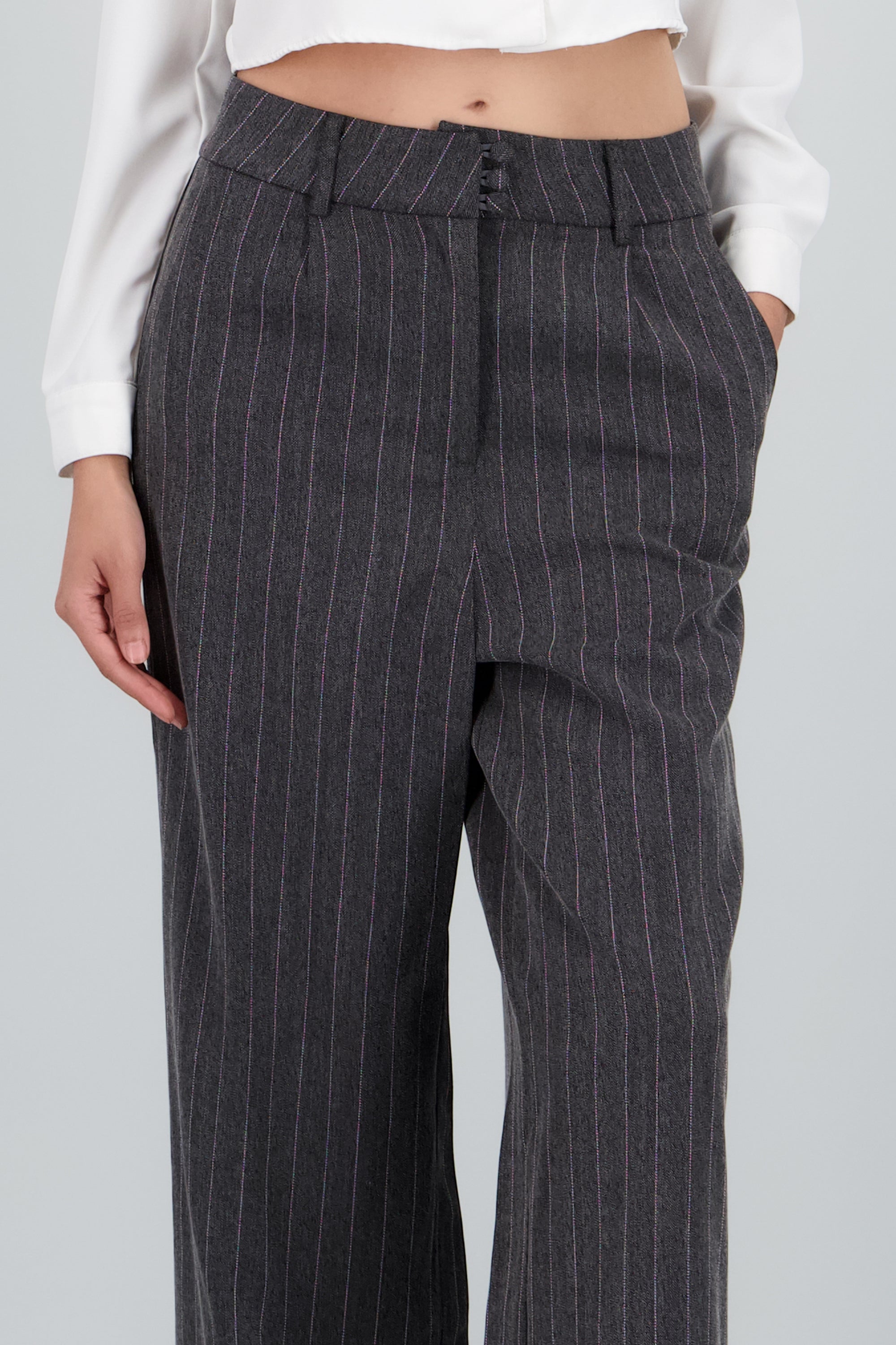 Pantalon sastre lineas GRIS