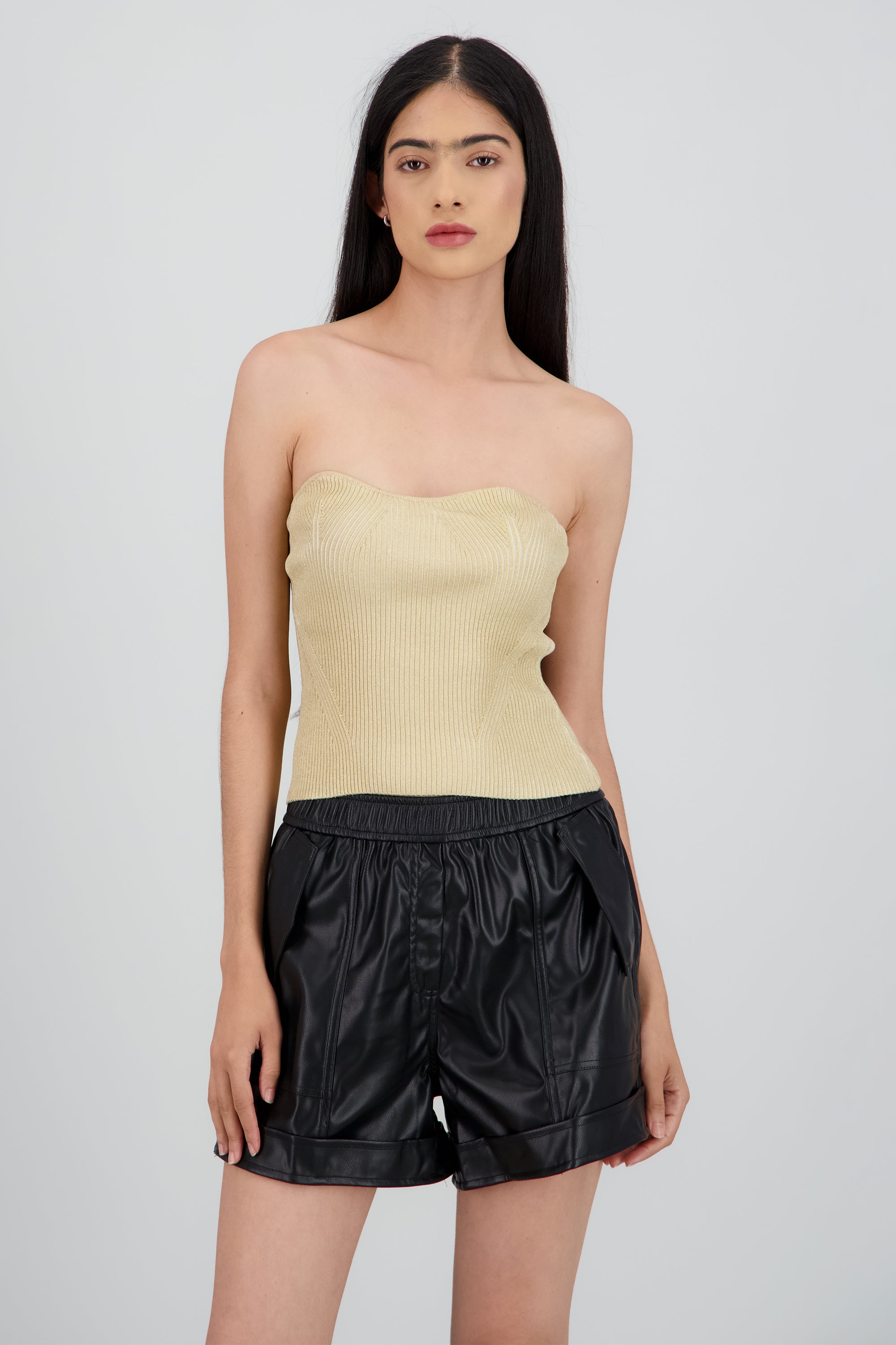 Top tubodetalle lurex ORO