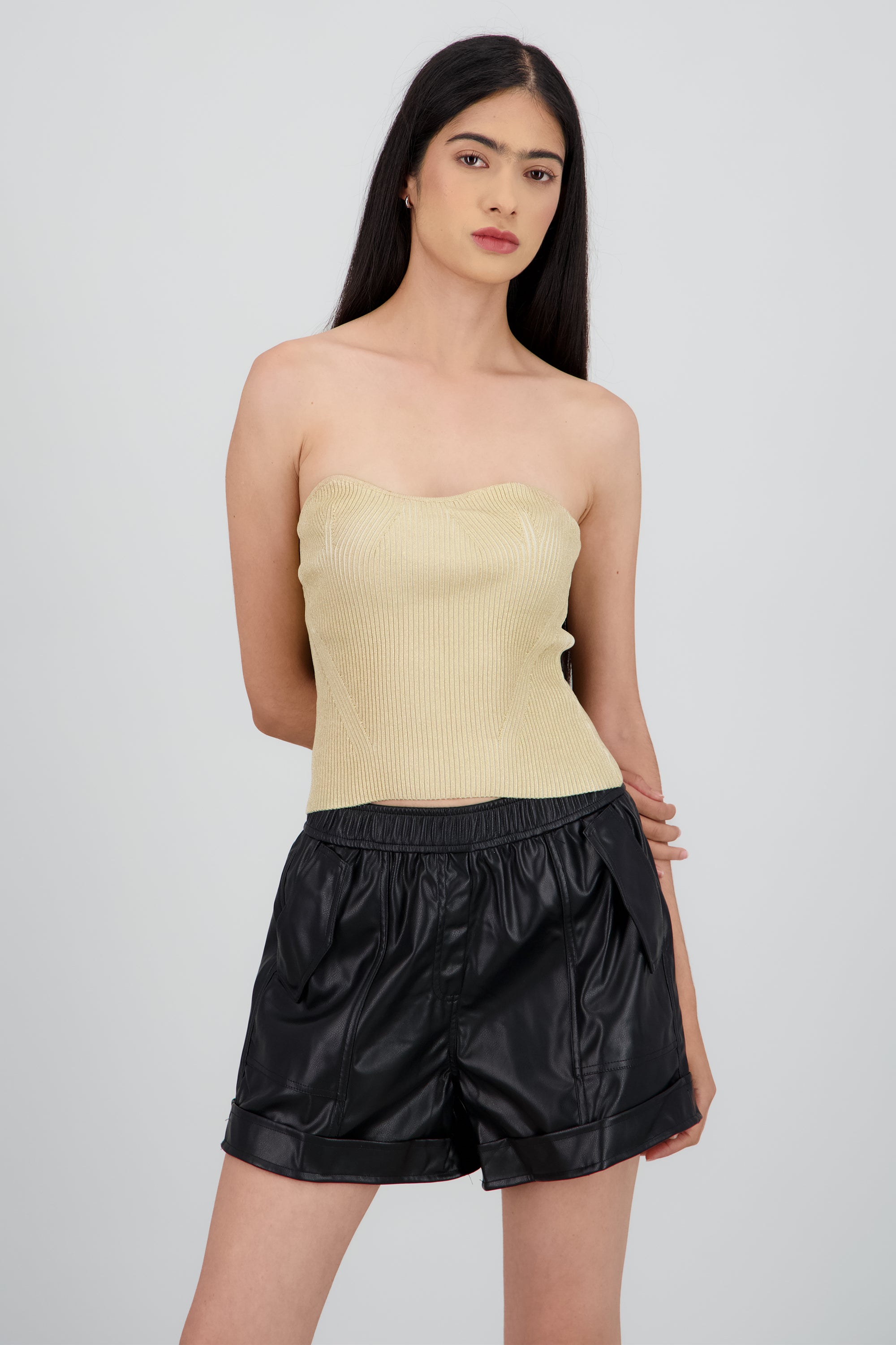Top tubodetalle lurex ORO