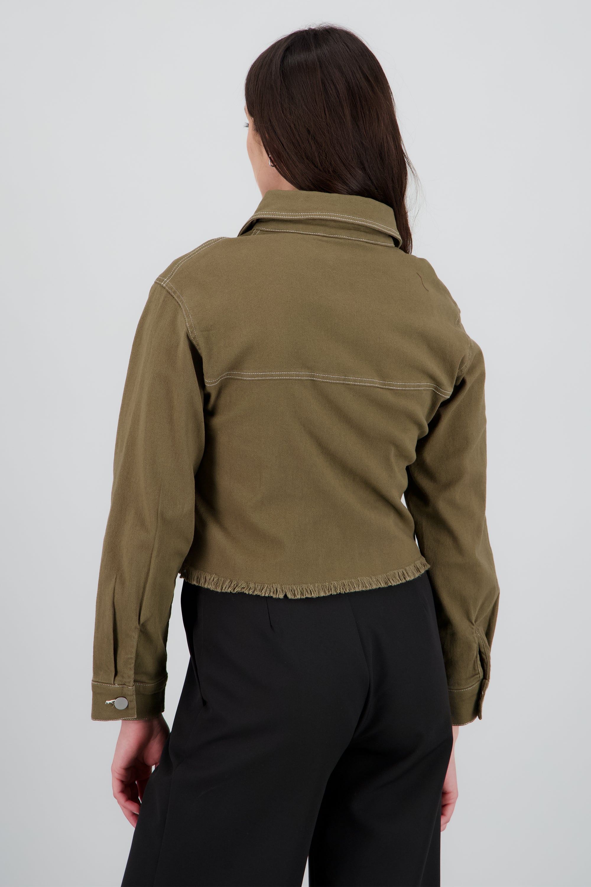 Chamarra denim bolsas OLIVO