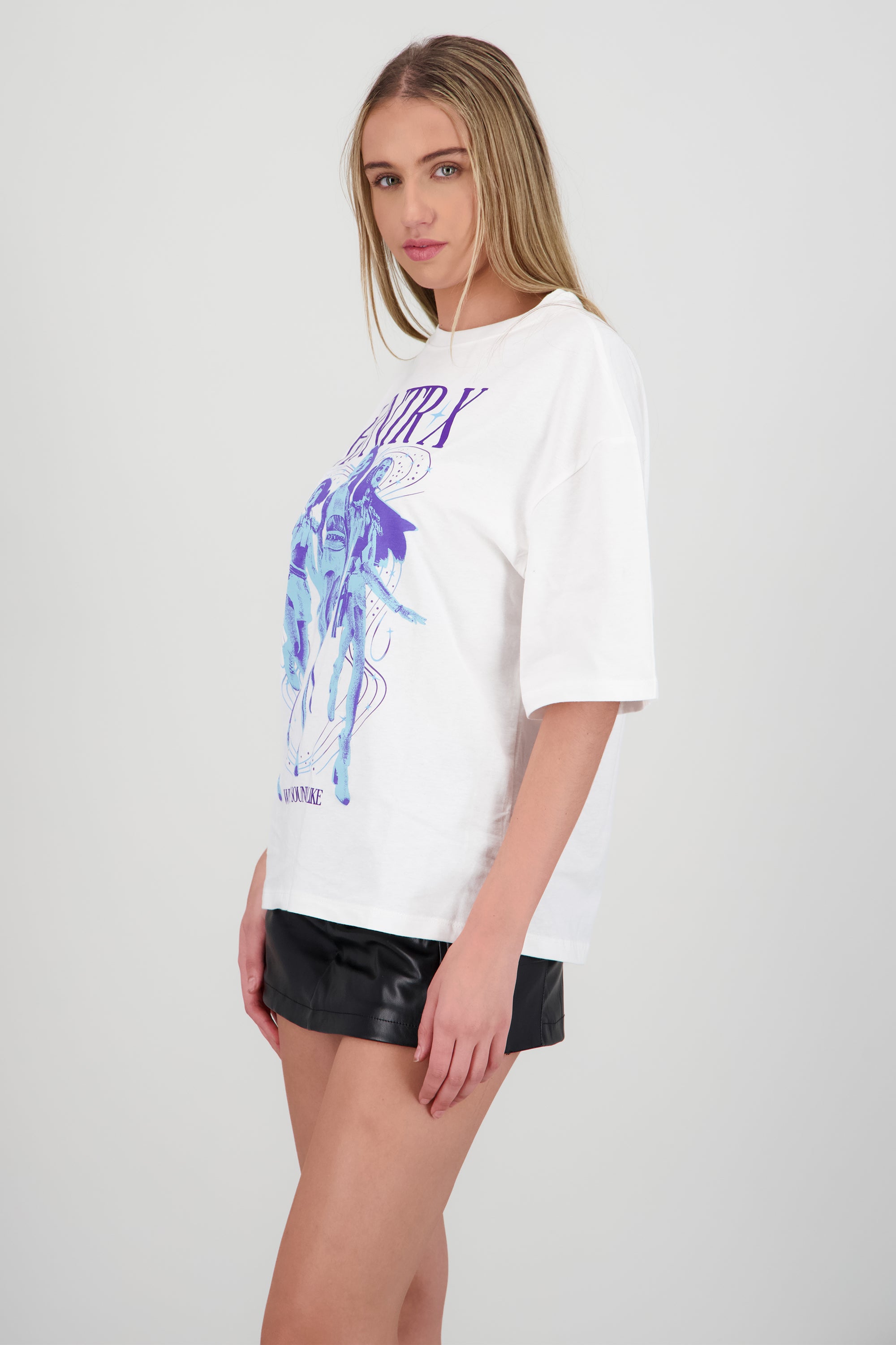 Playera huntrix k pop manga corta BLANCO