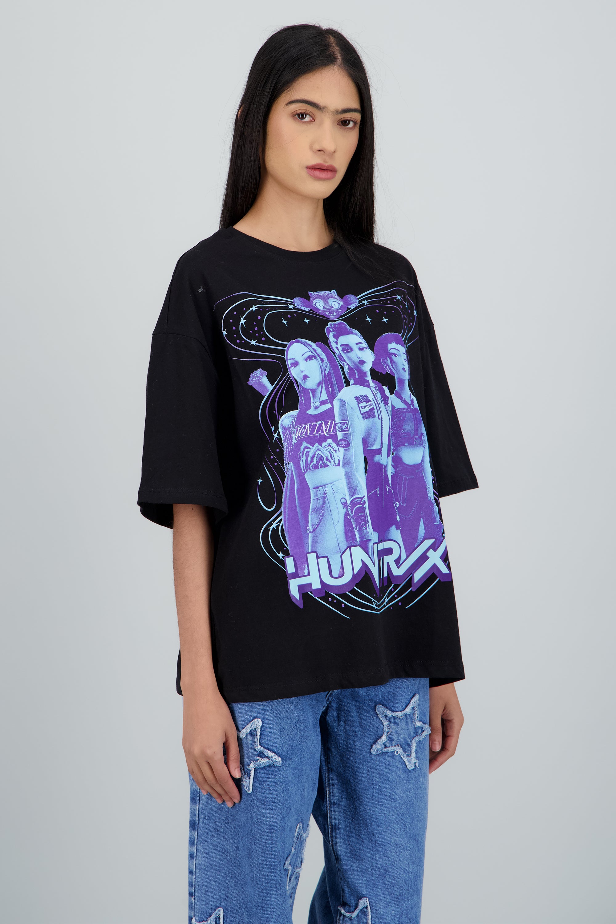 Playera Kpop Demon Hunters NEGRO