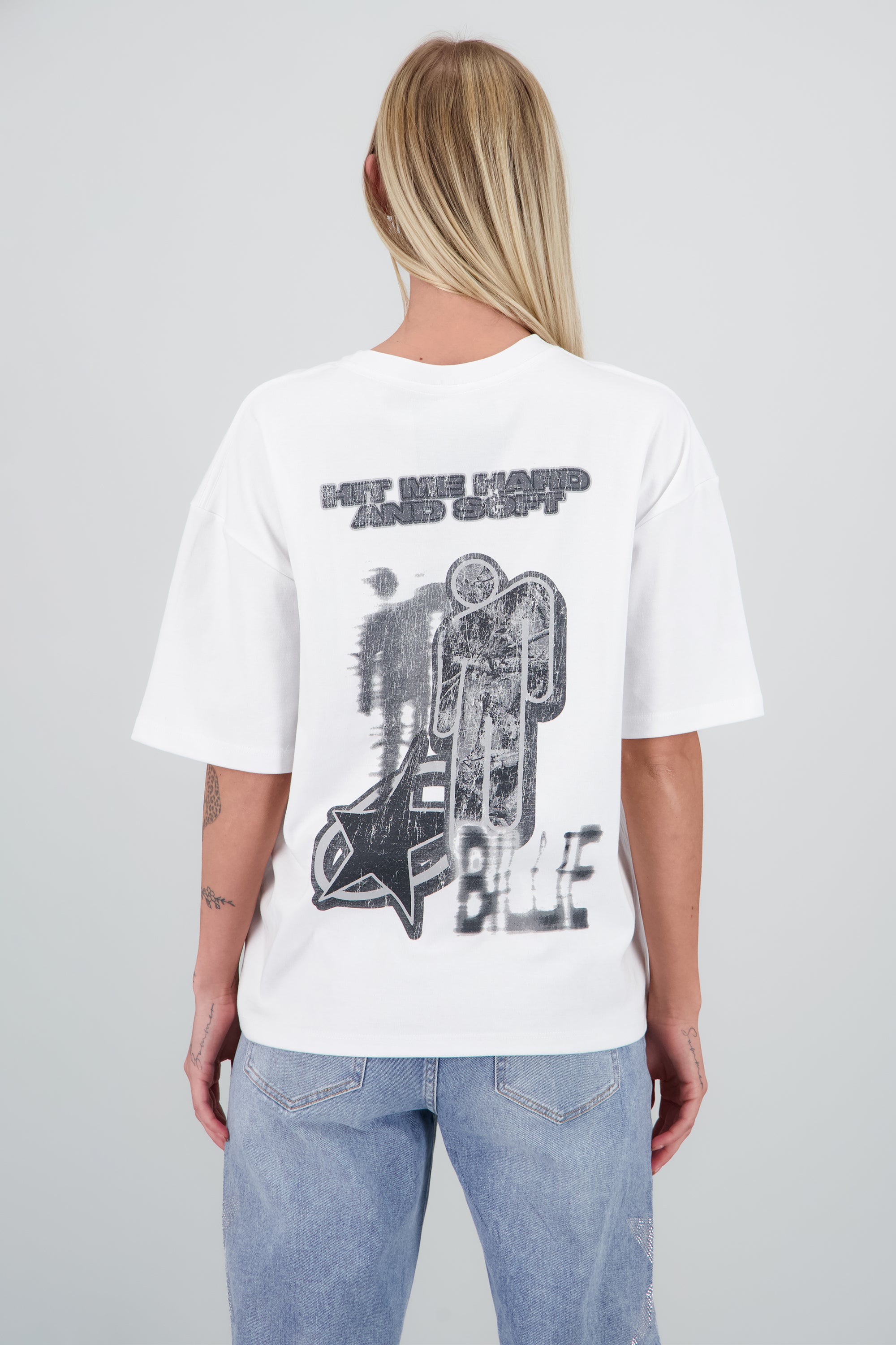 Playera Billie Eilish cara BLANCO