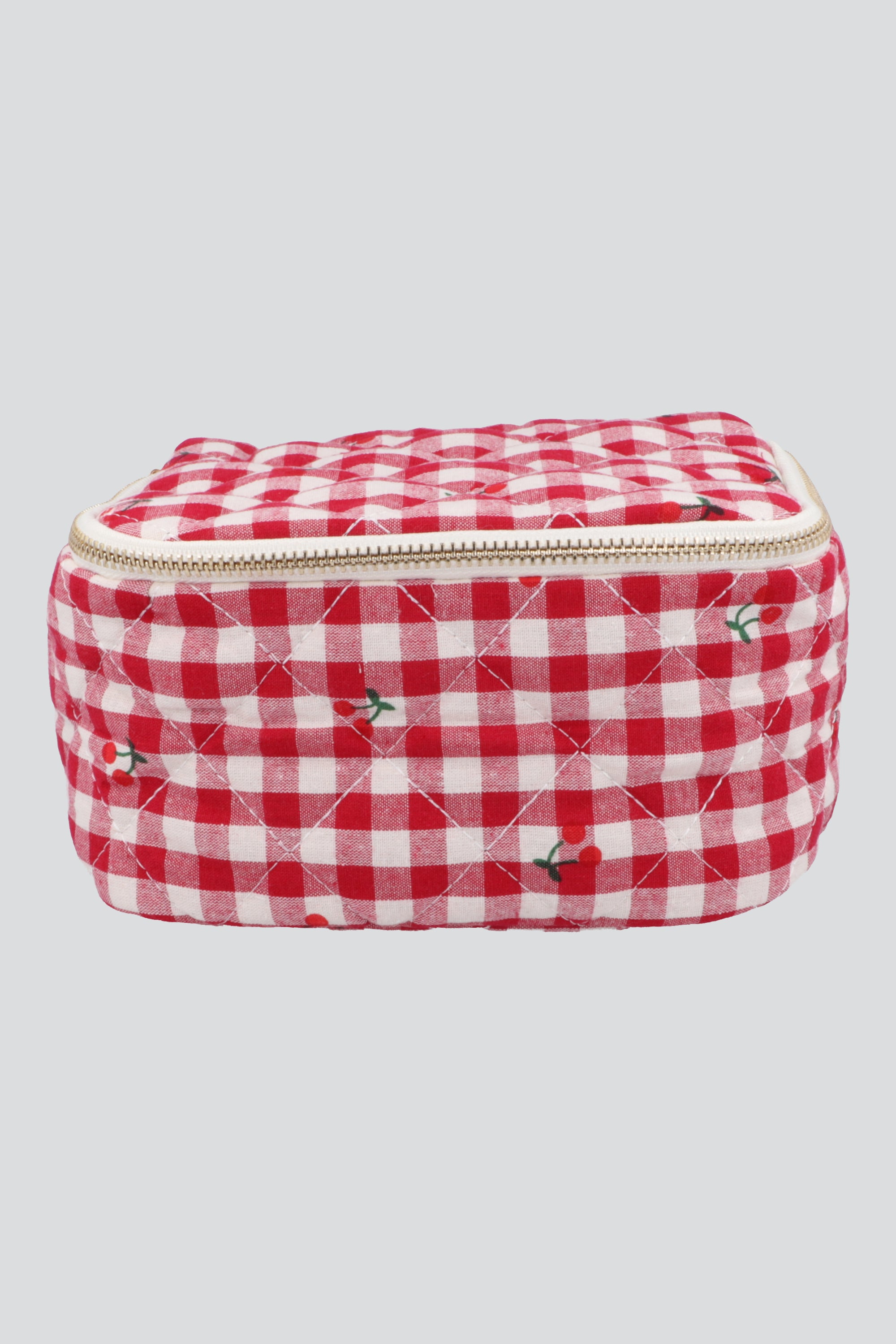 Neceser cerezas cuadros ROJO