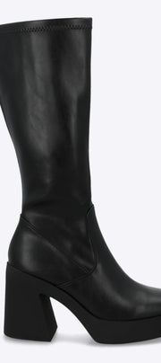 Bota larga ajustada elastica