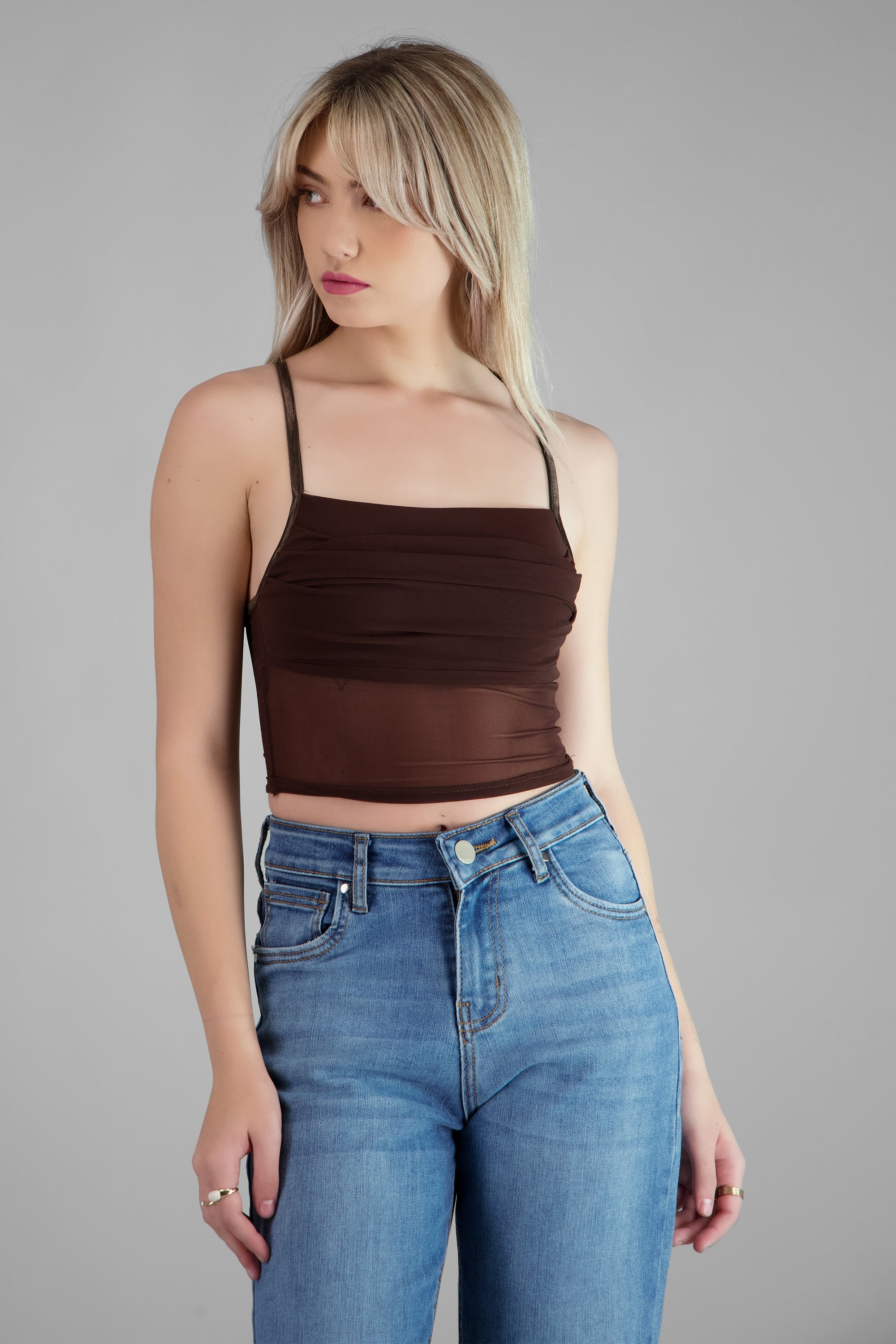 Top mesh tirantes CAFE