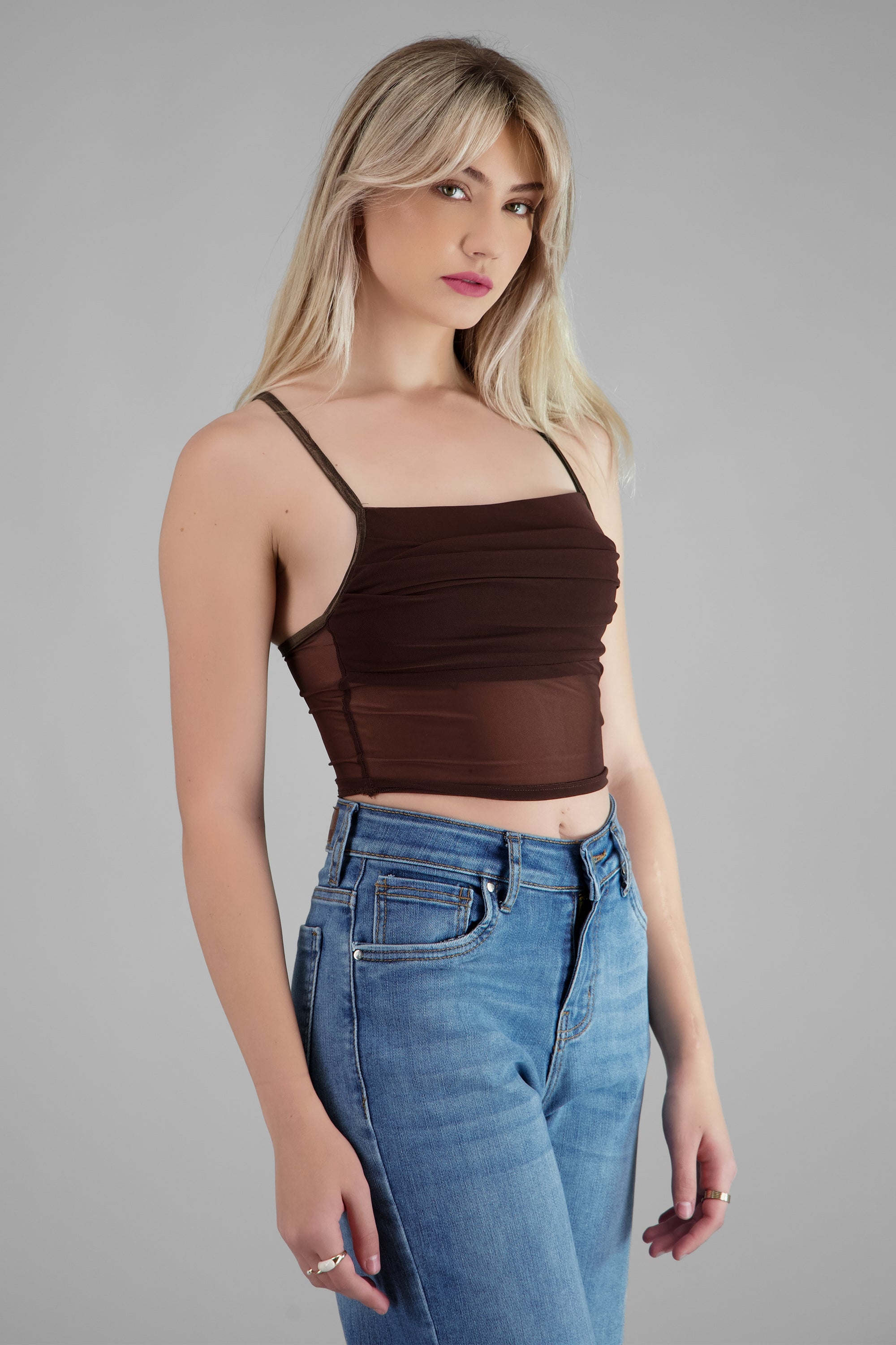 Top mesh tirantes CAFE