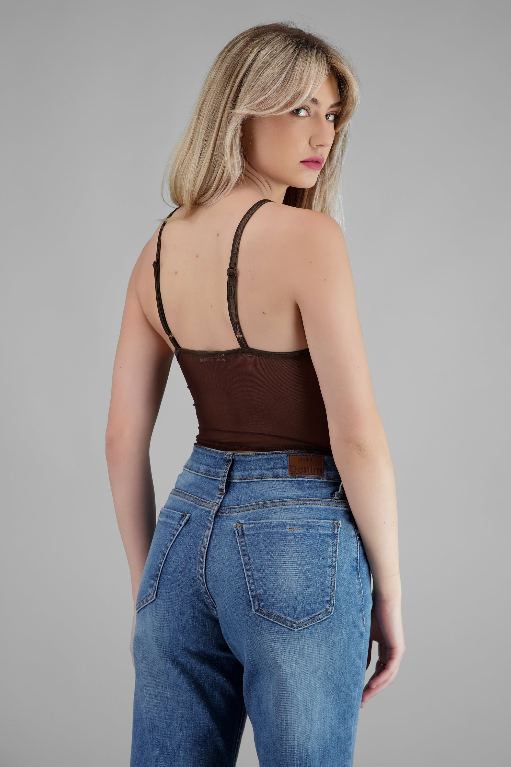 Top mesh tirantes CAFE