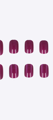 Uñas ojo de gato color cuadradas