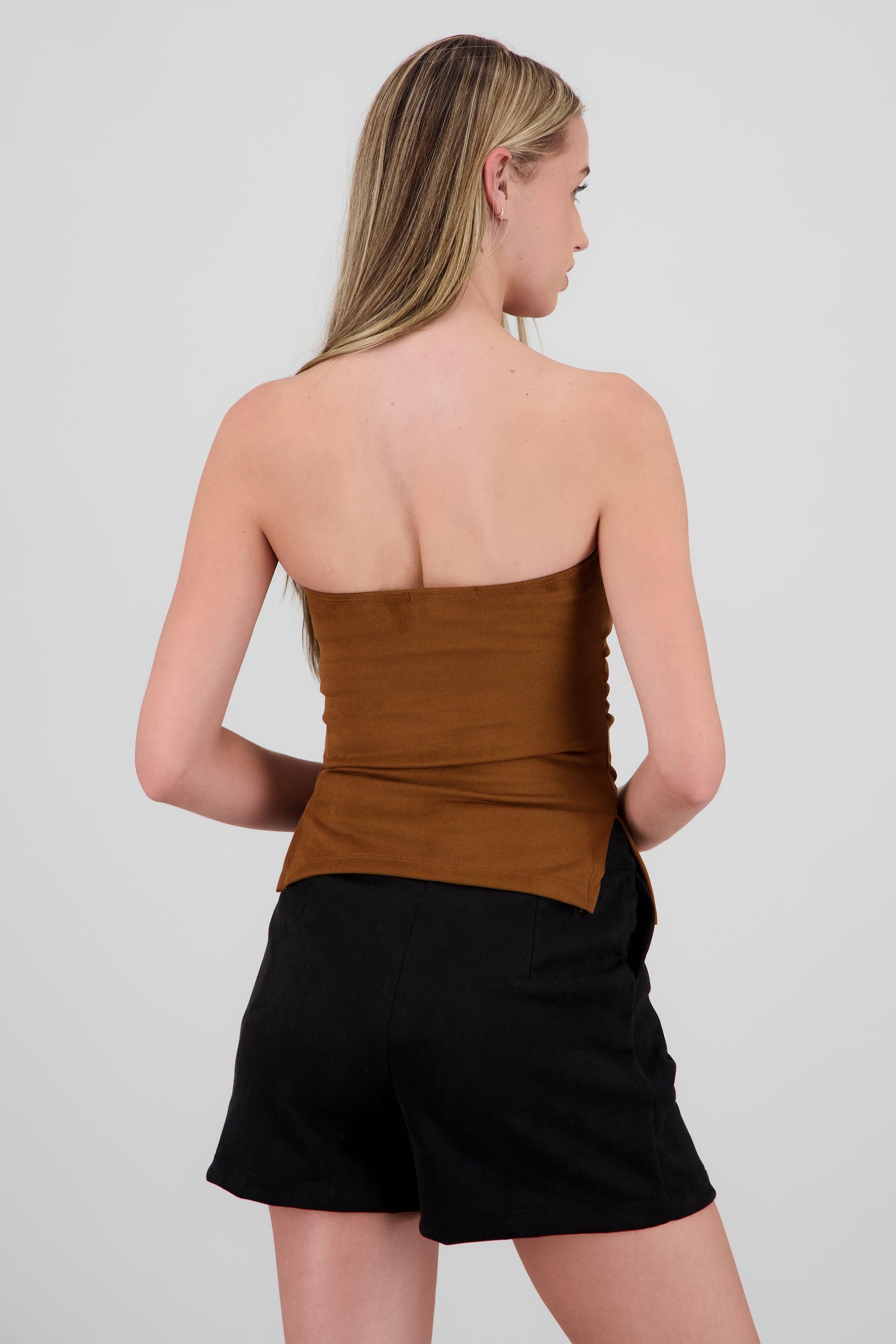 Top tubo suede CHOCOLATE