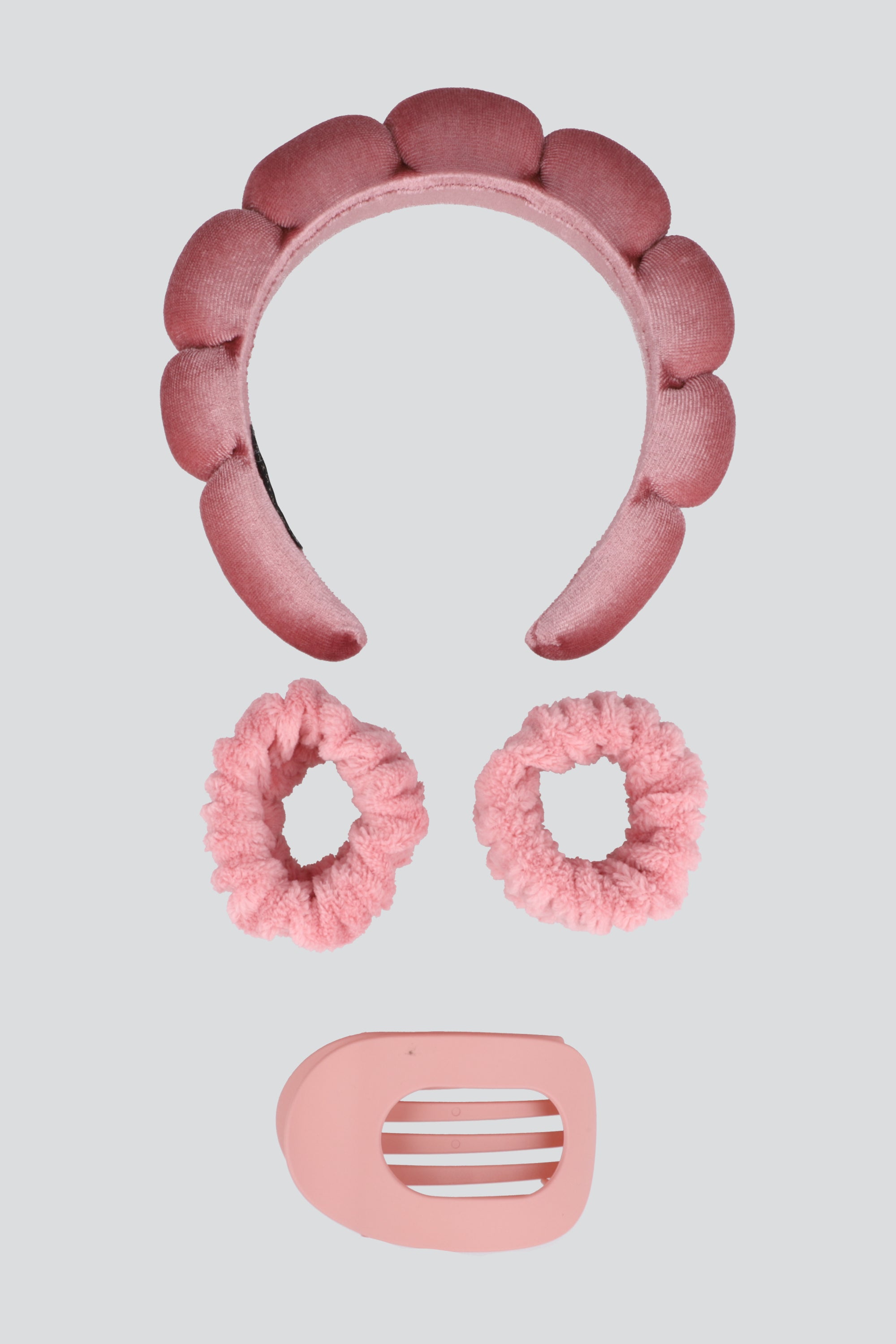 Set diadema nube muñequeras pinza ROSA