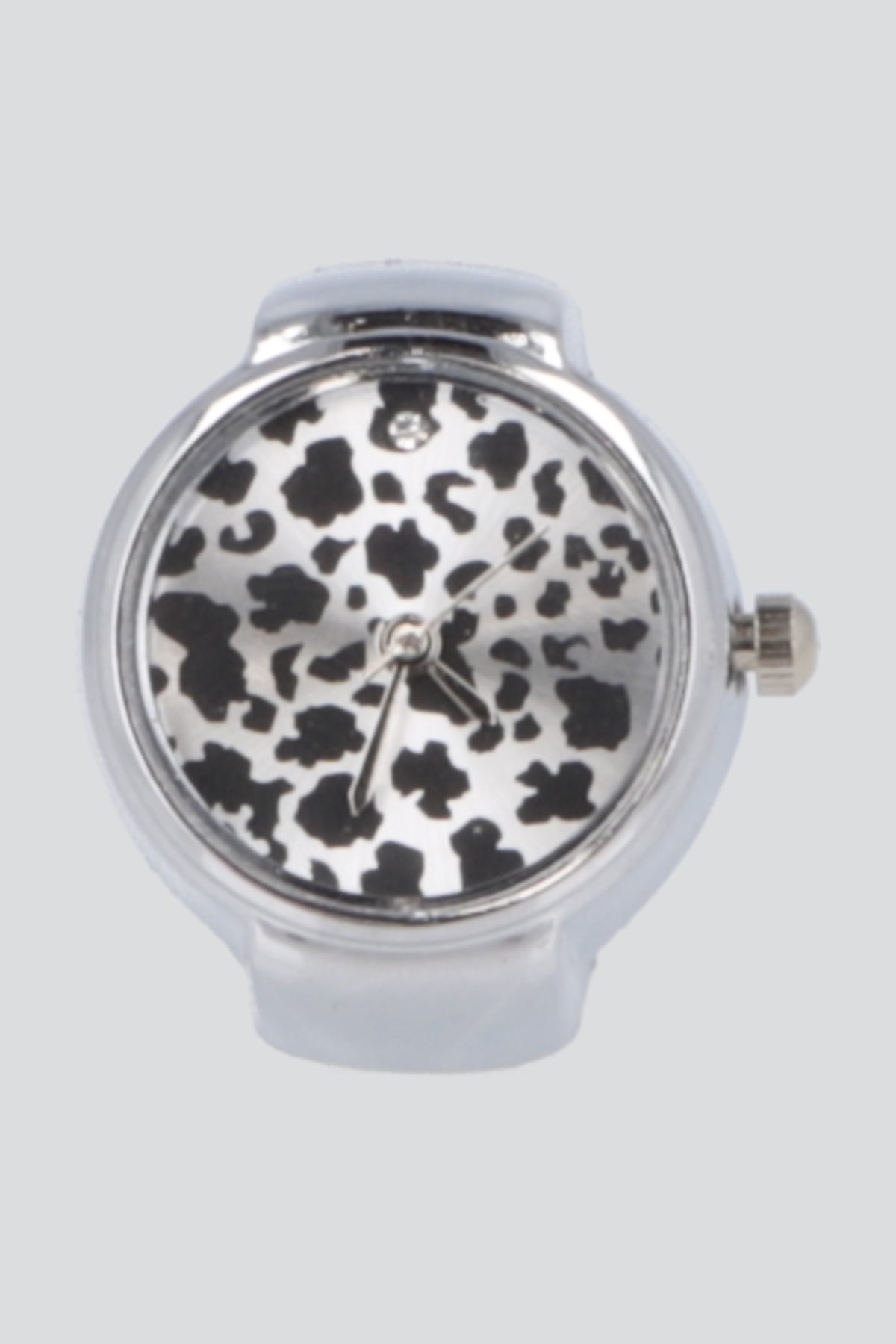ANILLO RELOJ CHEETAH PLATA