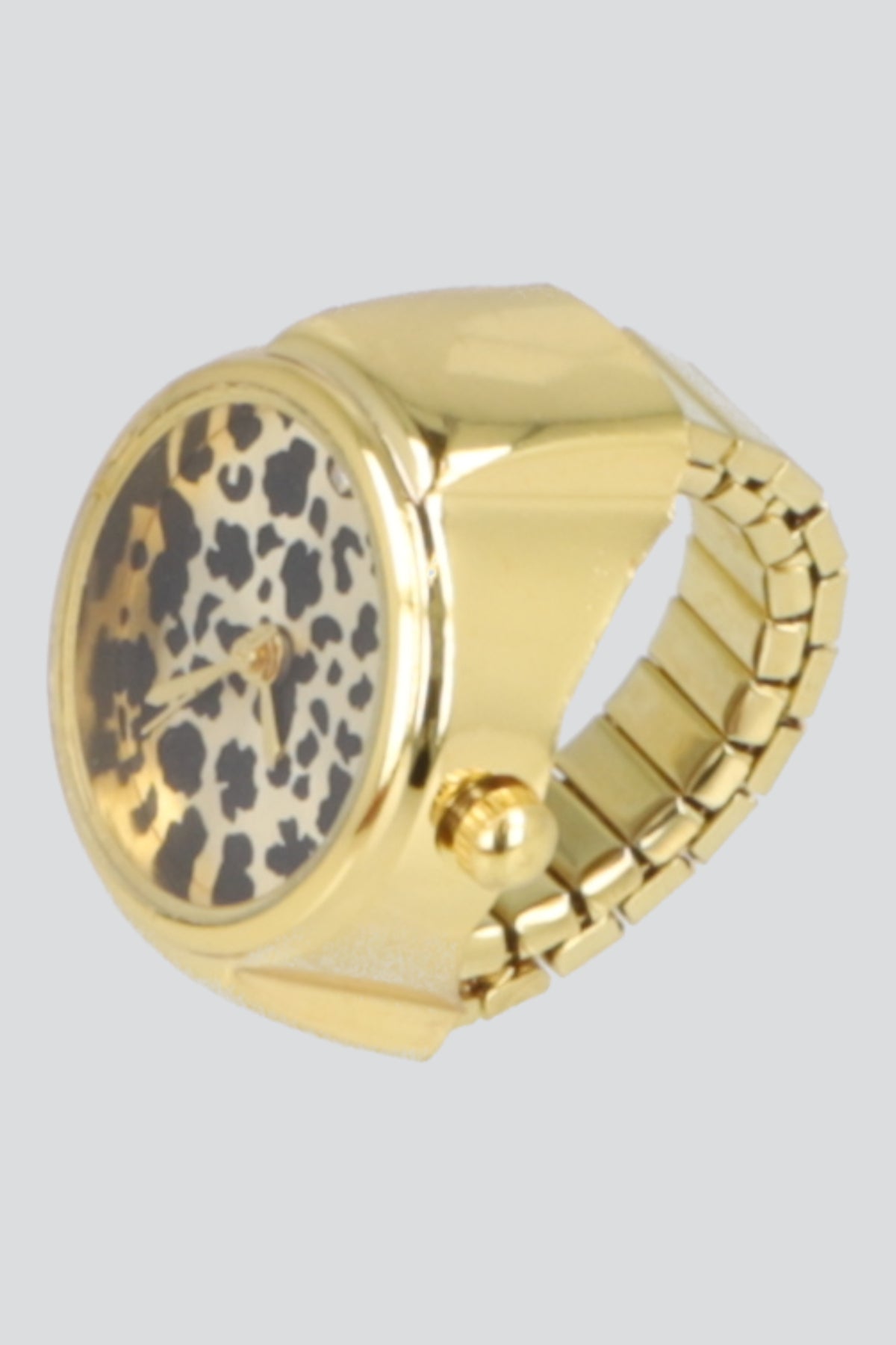 ANILLO RELOJ CHEETAH ORO