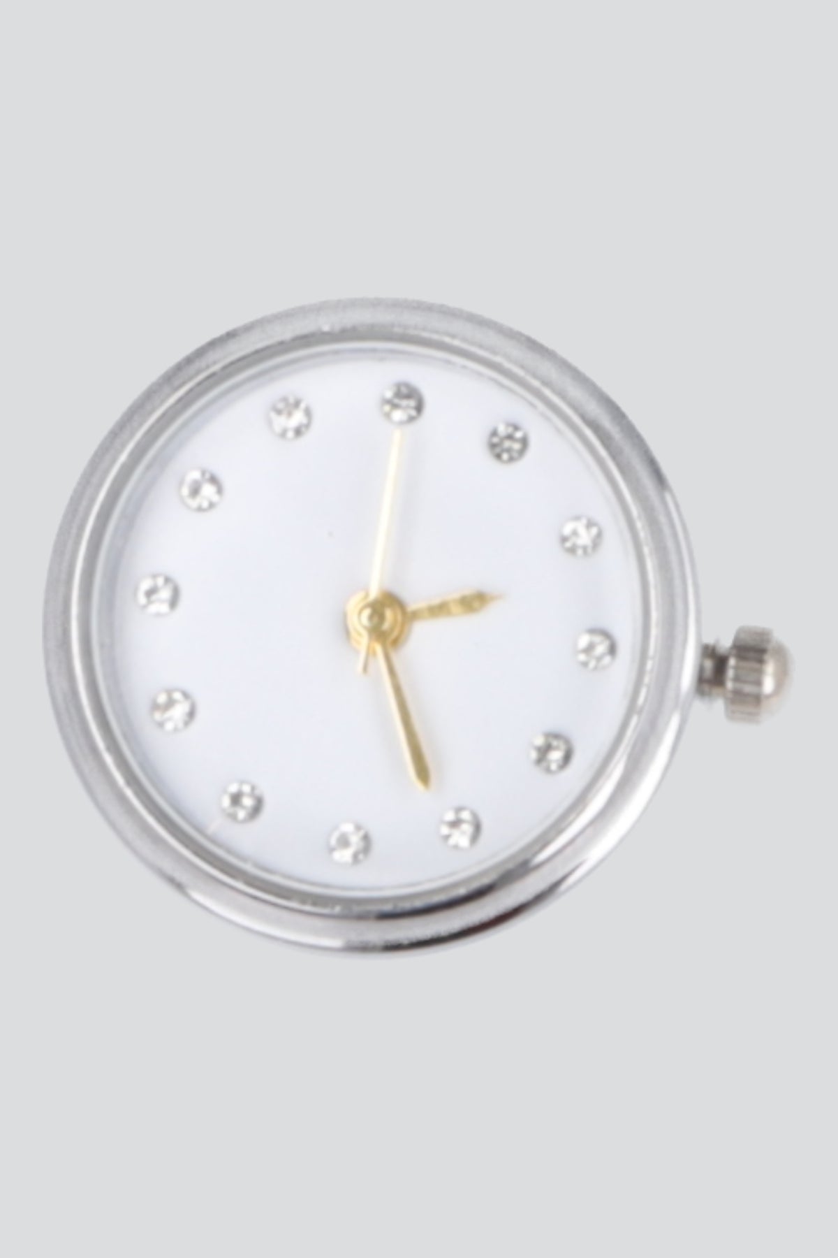 ANILLO RELOJ DETALLE BRILLOS PLATA