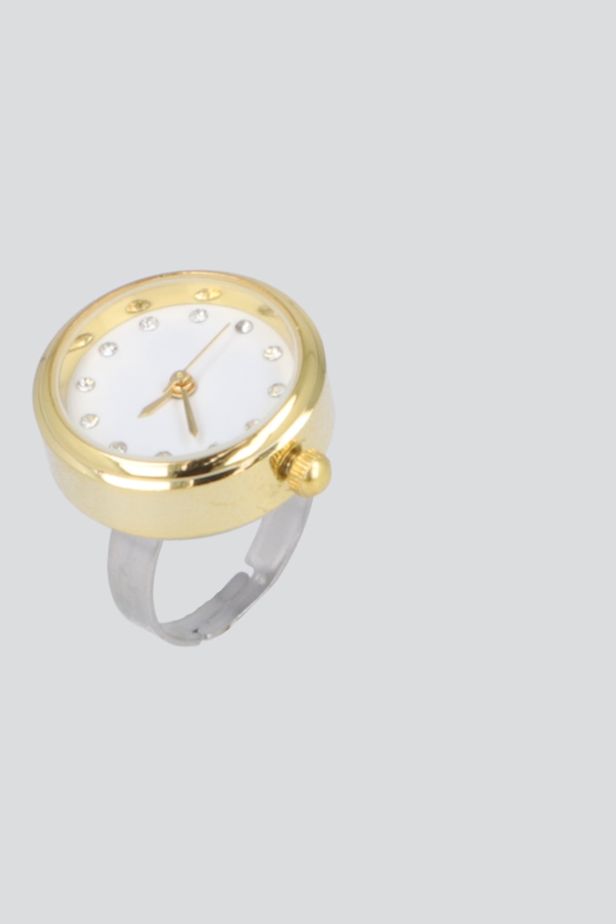 ANILLO RELOJ DETALLE BRILLOS ORO