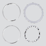 Set 4 cuffs metal mix