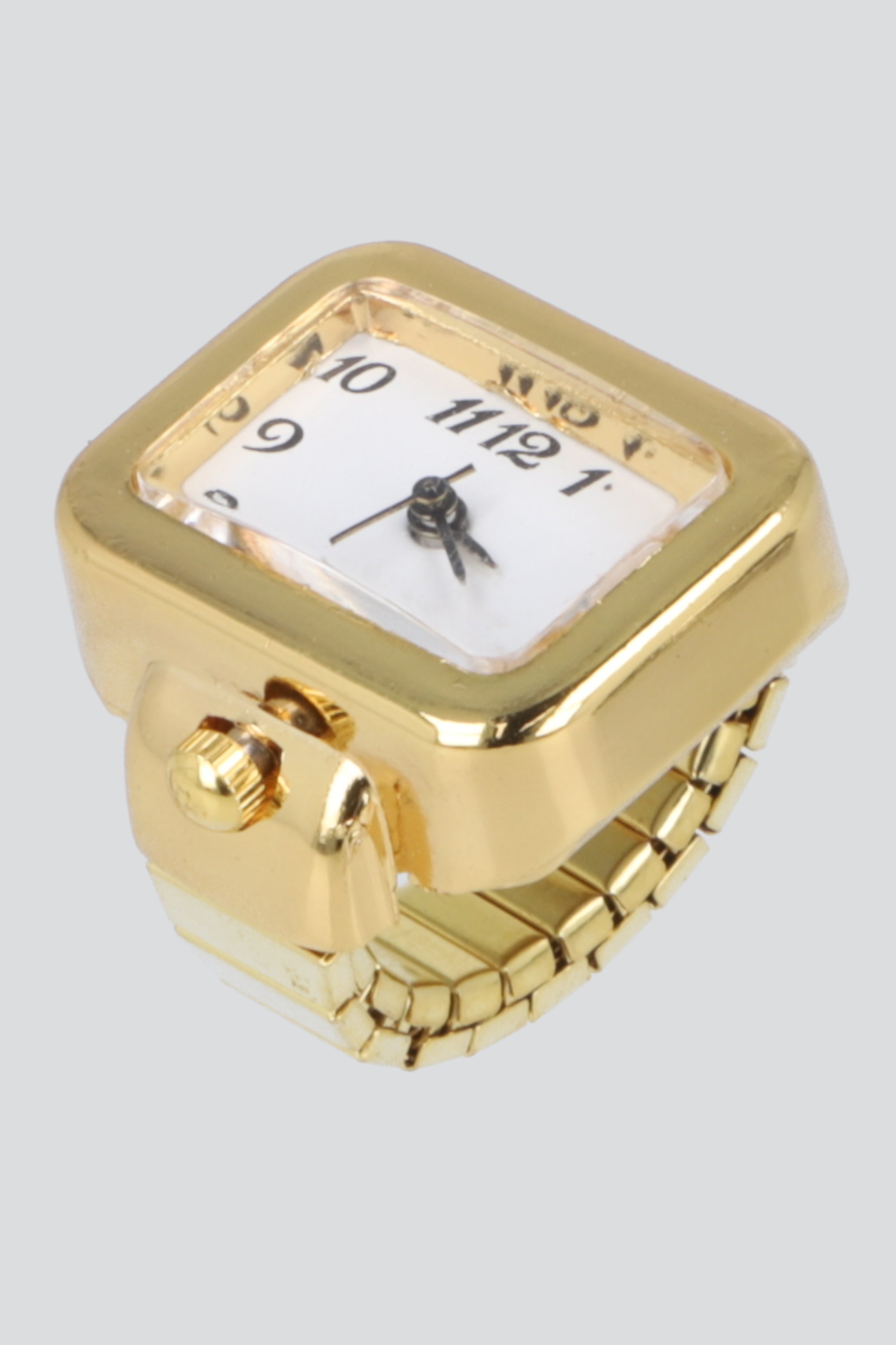 Anillo reloj cuadrado ORO