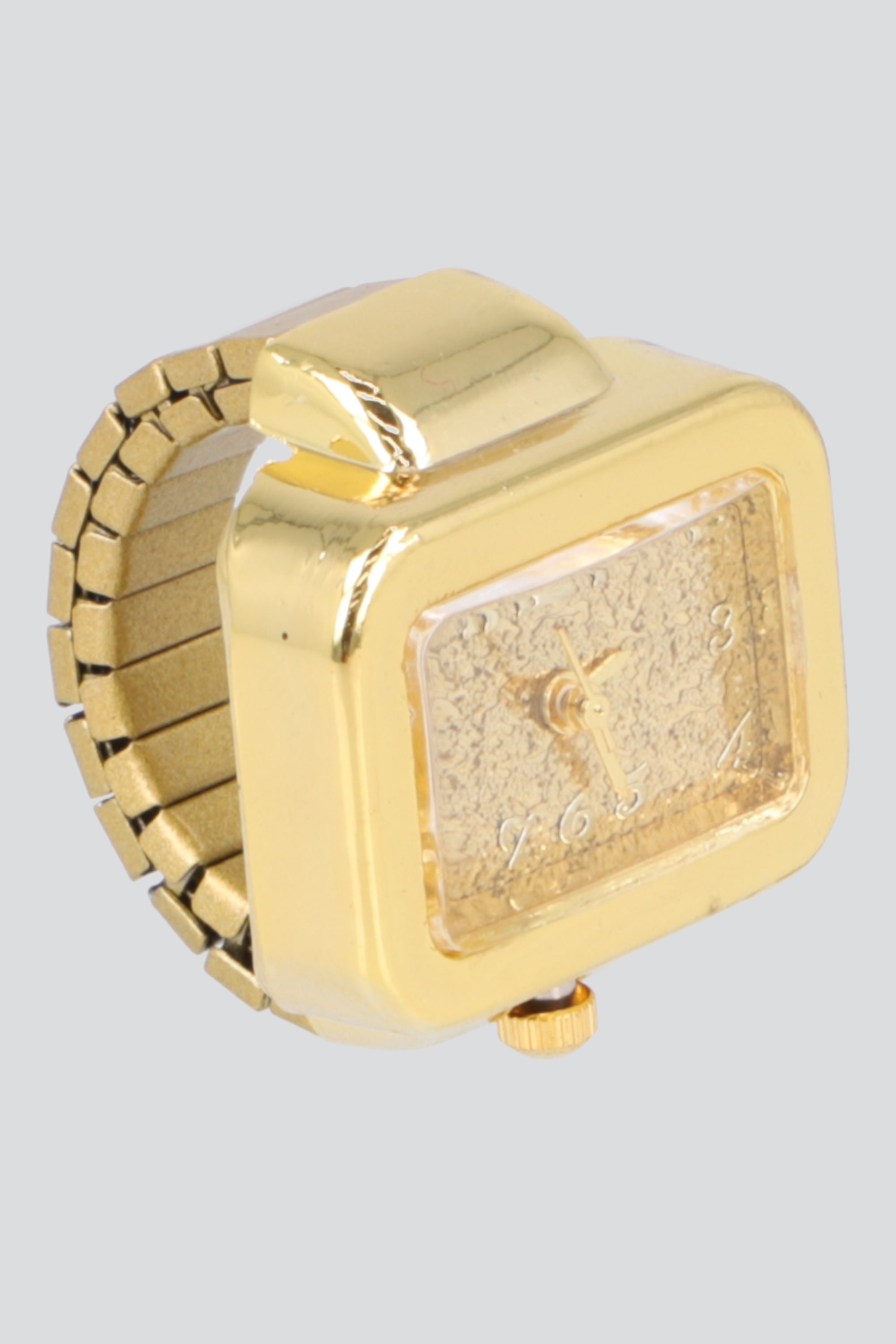 Anillo reloj cuadrado ORO COMBO