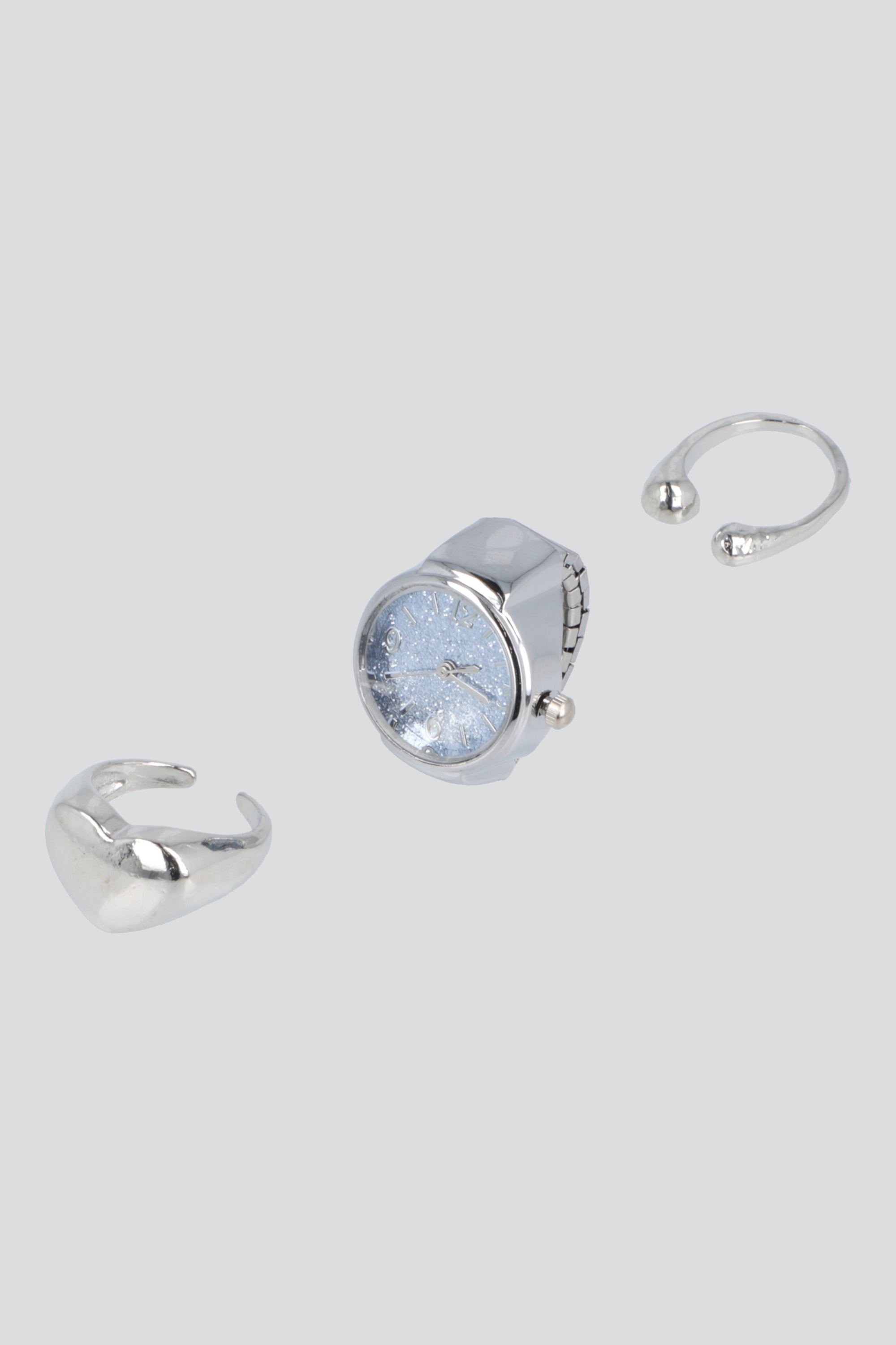 Set anillos reloj PLATA